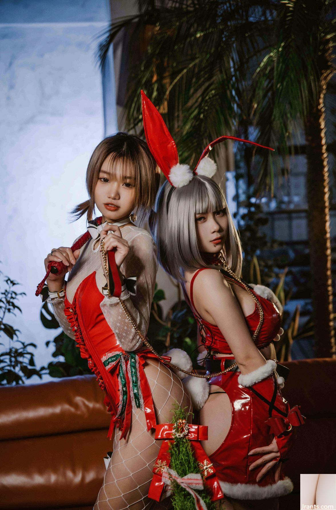 (Coser) Qiqi harus bagus – Kelinci Kembar Natal (23P)