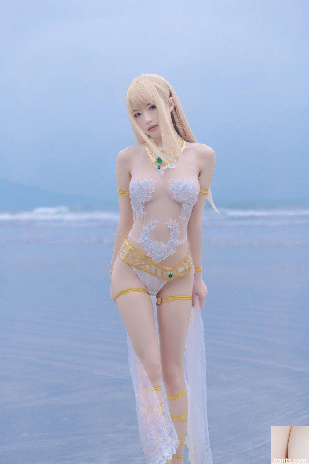 (Selebriti internet COSER) Kemungkinan Yuno Shimizu – Pakaian Renang Mary Rose White (33P)