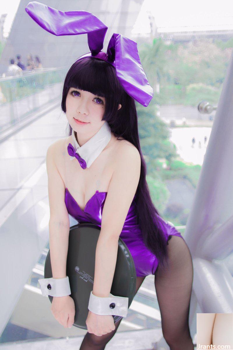 (Любительское фото) Black Cat Bunny Girl – Wu Geng Liuli (16P)