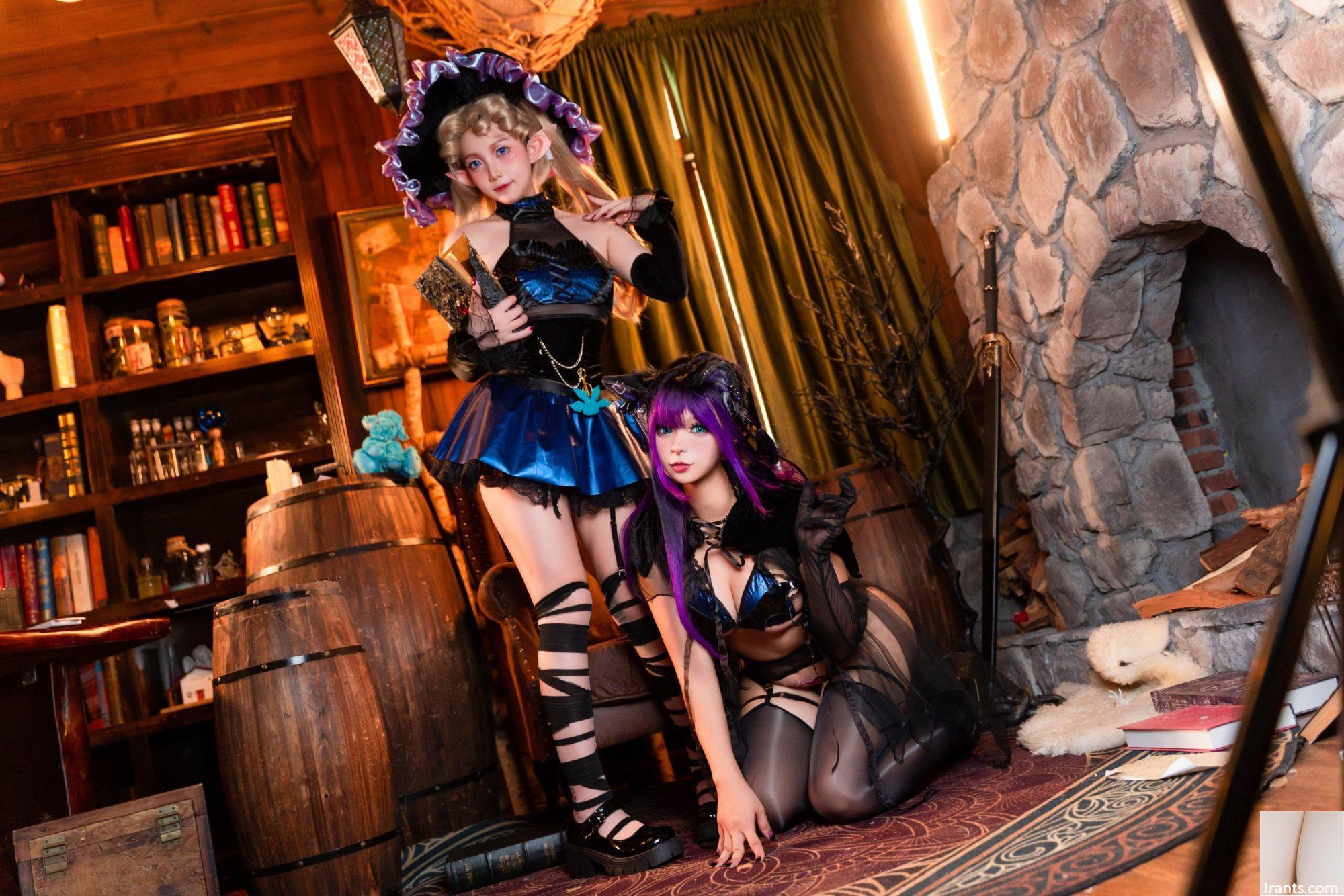 (Koleksi online) Gadis kesejahteraan Kowa Amazake &#038; Orange Wind Chia &#8220;Witch Cat&#8221; VIP eksklusif (108P)