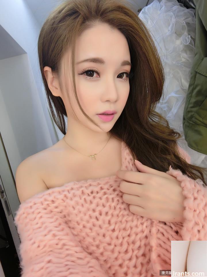 Gadis cantik 32D dengan payudara bulat ~ Rimmy (Xu Ruiyu) ~ Piyama renda cinta berlubang dan super hot (55P)