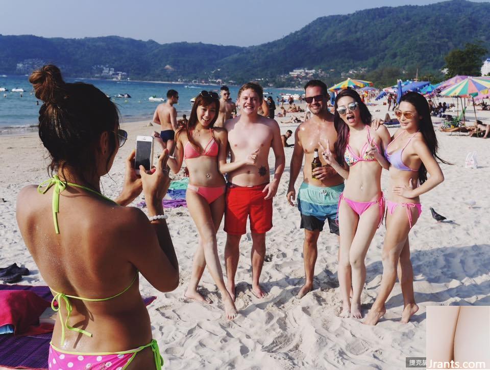 Edisi Ultimate &#8220;Human Love&#8221; Imitasi Quinlivan~Nikita Shu Zichen~Foto payudara besar ditonton oleh orang yang lewat di pantai (22P)