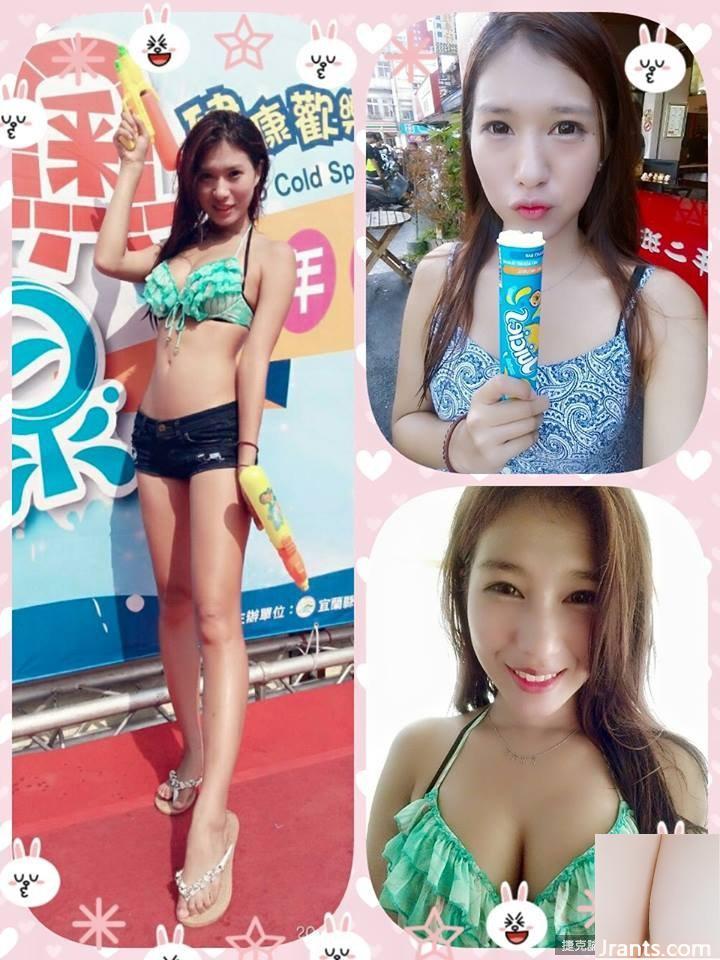 Das langbeinige E-Cup-Automodell der Zhuang Jing Vocational High School ~ Wilder kleiner Chunli (Zhijun Jun) ~ Die Fotos von großen Brüsten, schönen Beinen und schönen Brüsten im Auto sind sehr auffällig (29P)