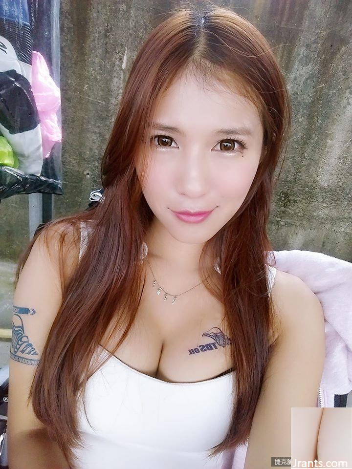 Das langbeinige E-Cup-Automodell der Zhuang Jing Vocational High School ~ Wilder kleiner Chunli (Zhijun Jun) ~ Die Fotos von großen Brüsten, schönen Beinen und schönen Brüsten im Auto sind sehr auffällig (29P)