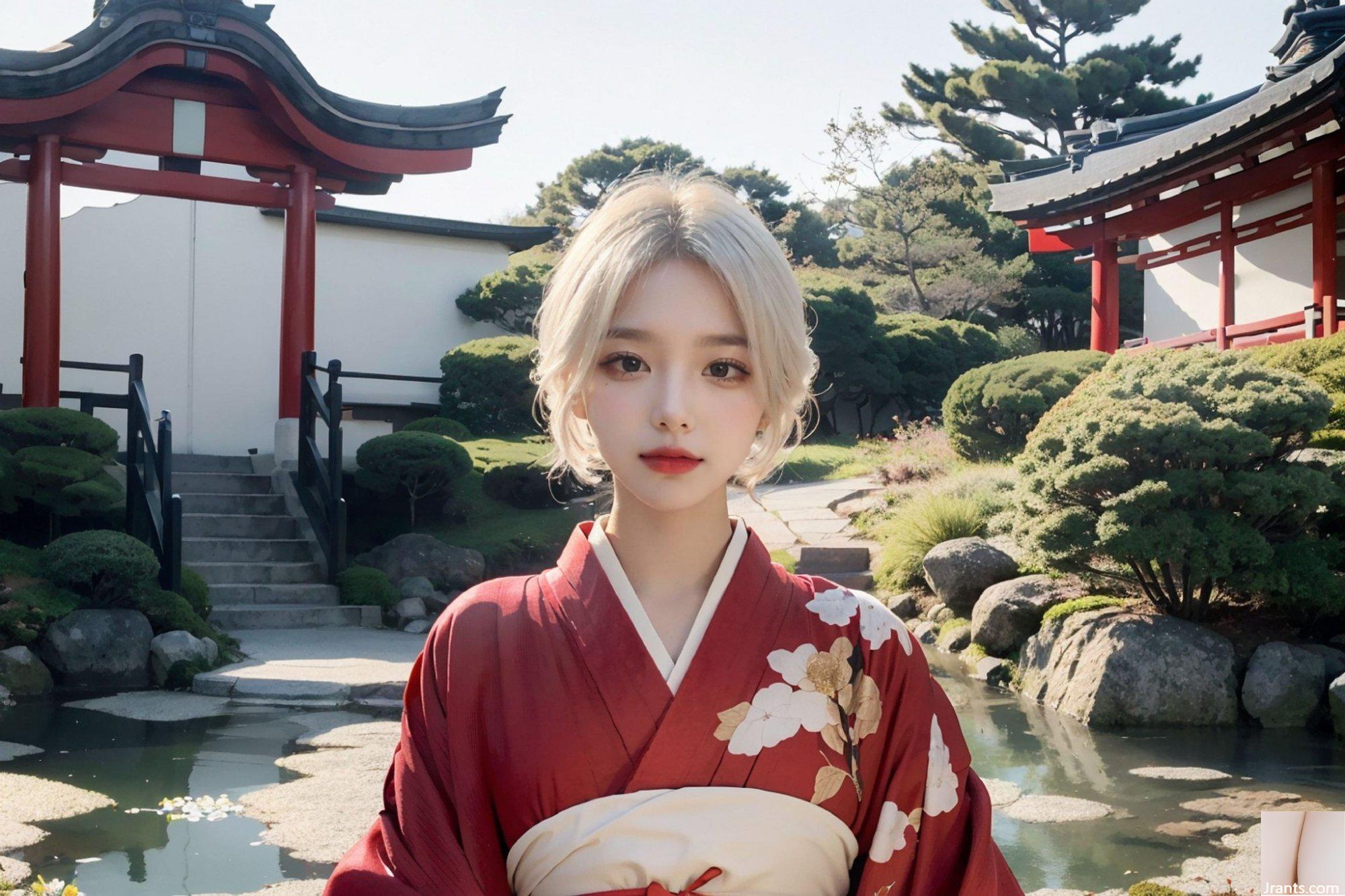 Roter Kimono