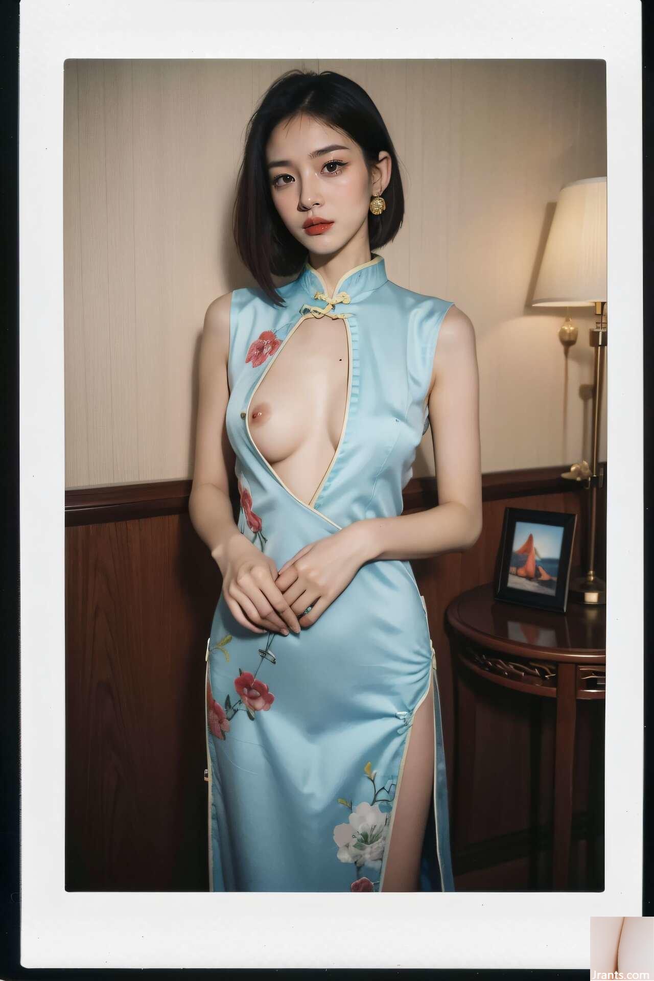 Foto keindahan cheongsam (Al Generated) 1