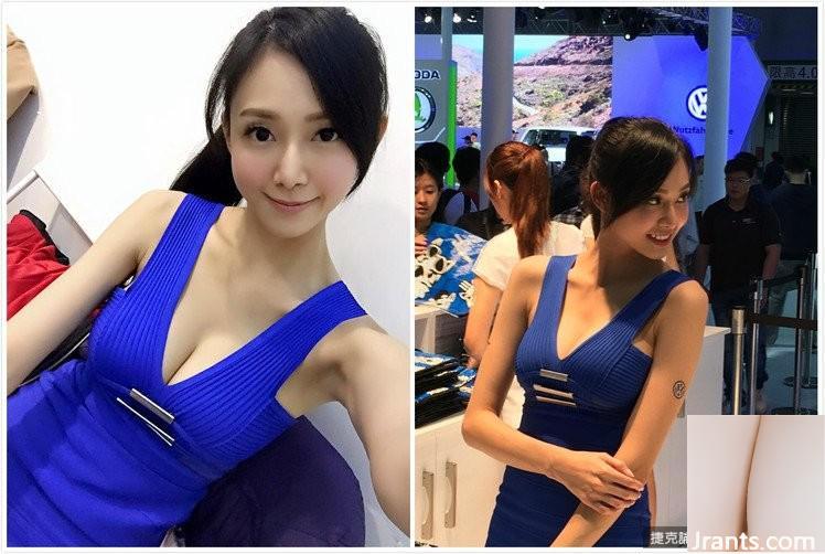 Le mannequin Zhao Litong au Salon de l&#39;auto Volkswagen (22P)