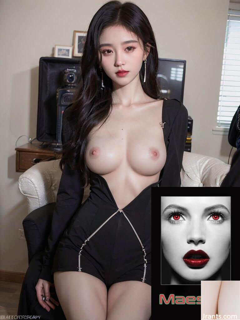 Sabuk sutra hitam Ju Jingyi terbuka (AI Generated)