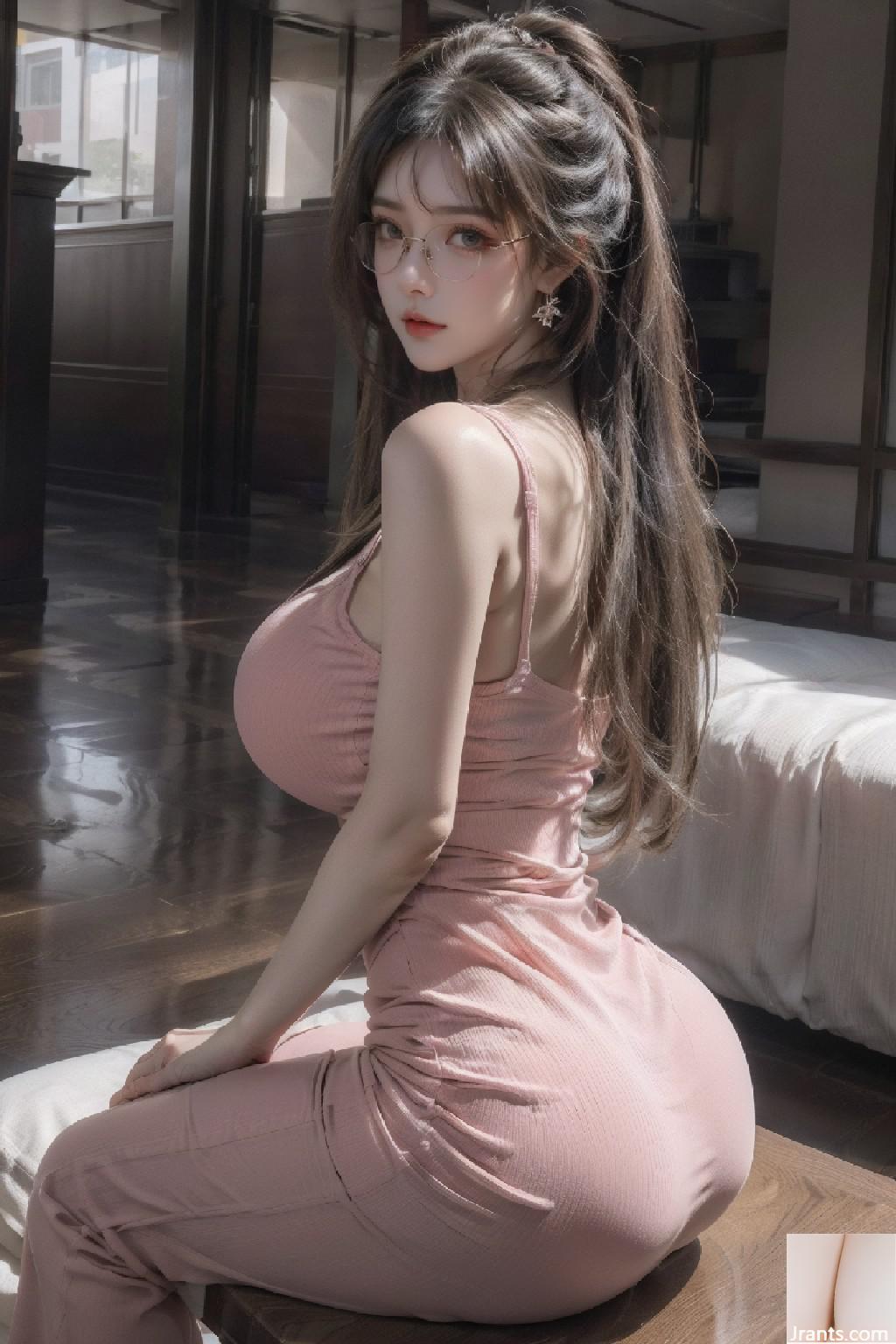 핑크 힙 스커트