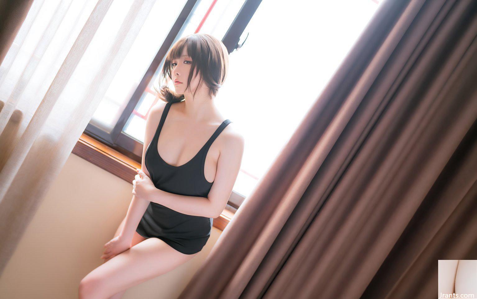 جوارب سوداء مثيرة لـ Xingzhi Chichi، ثديين ممتلئين وكبيرين، بشرة بيضاء مغرية، صورة تانغ التأثيرية (19P)