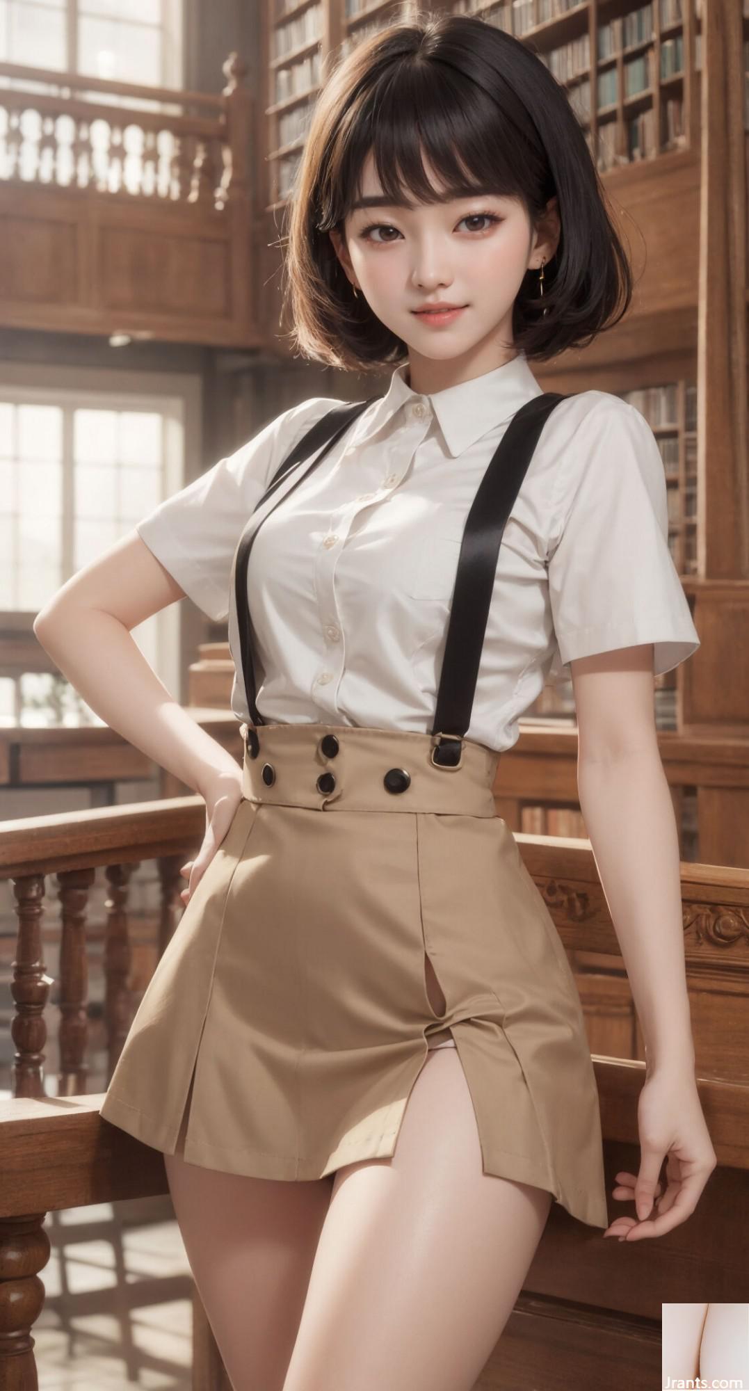 ★PATREON★ (KI in der virtuellen Realität) Mädchen mit süßer Uniform