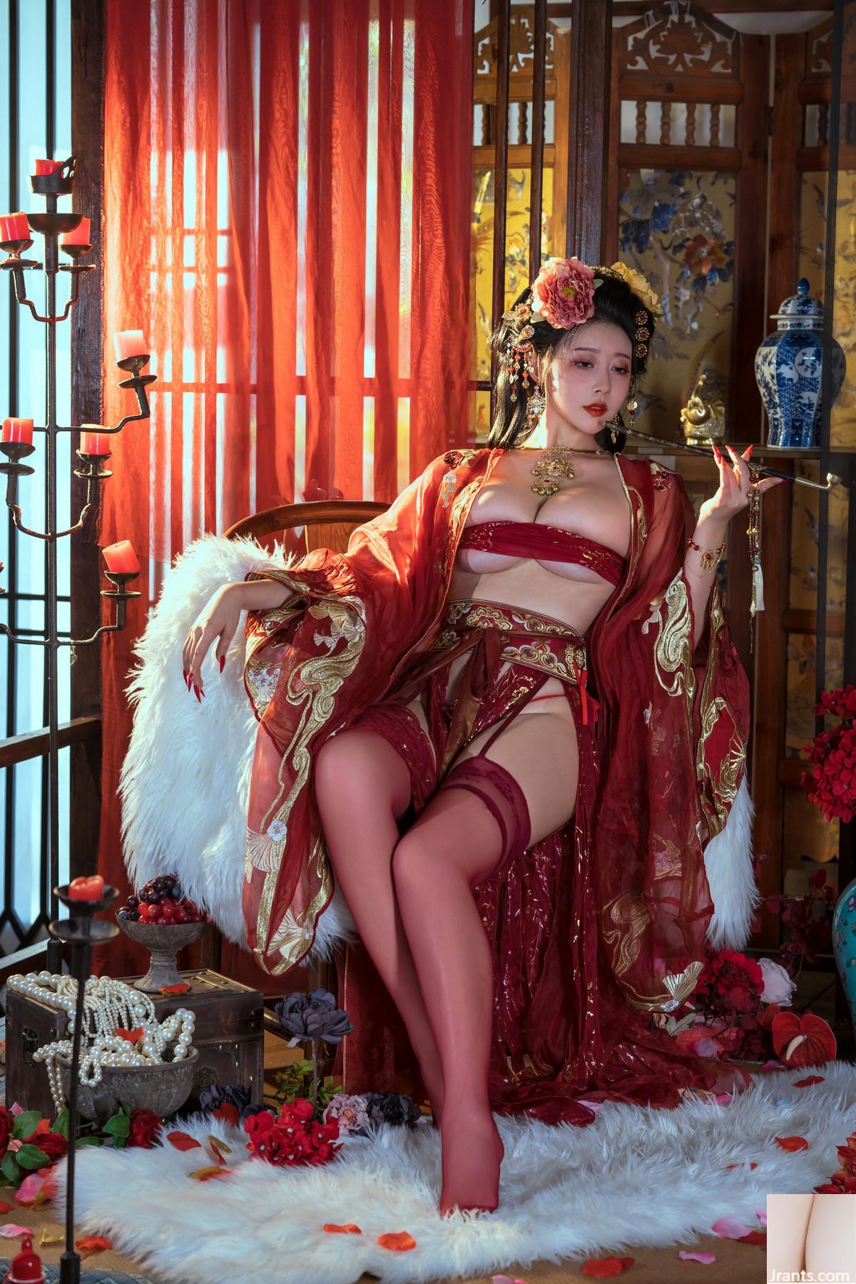 Coser красавица Yunxi Xi Naitao и Naixijiang красивый бордель романтическая тема сексуальные сестры классическое платье мастер показывает пухлую фигуру соблазнительное фото