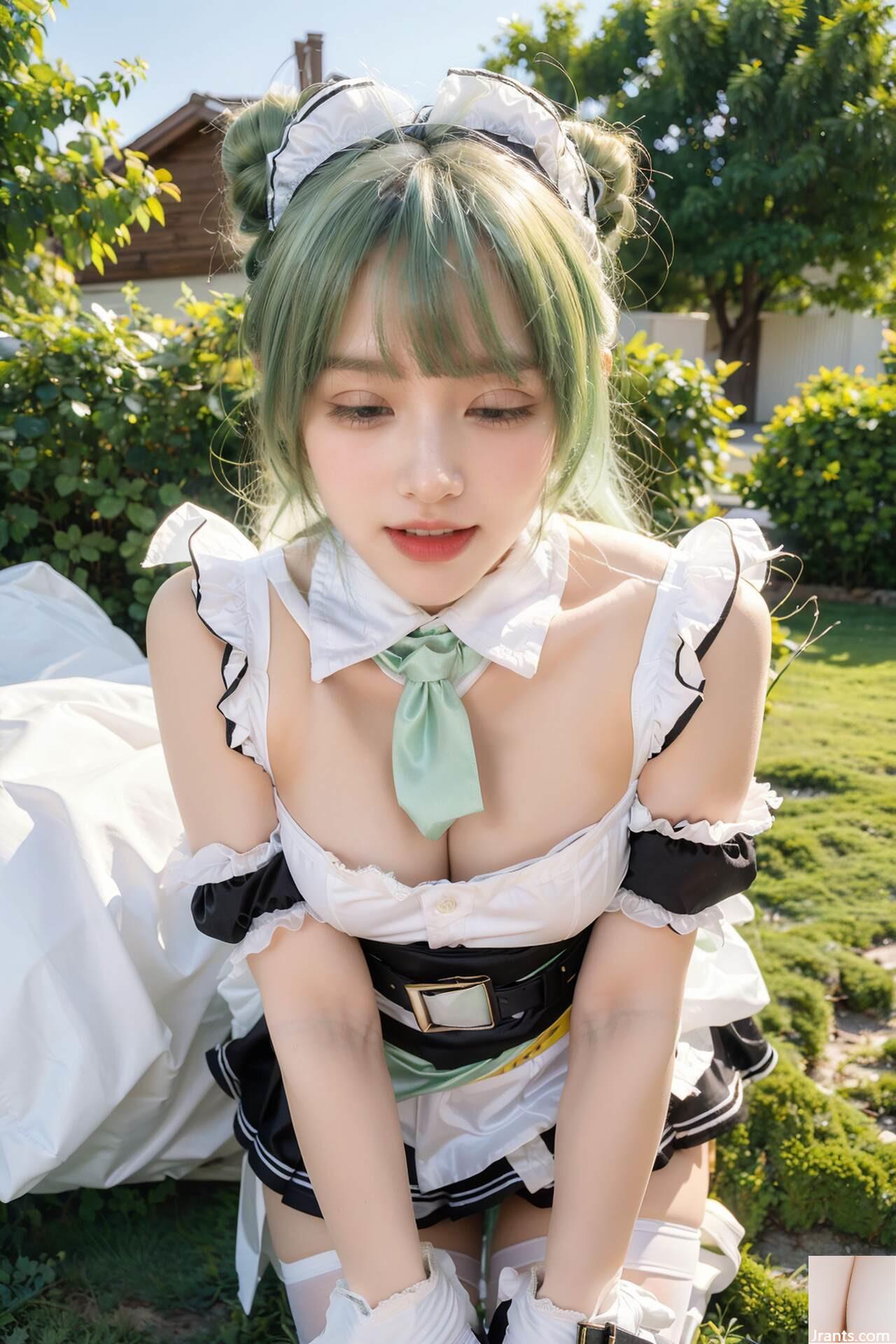 * Patreon* (Laika) Garota com cabelo verde