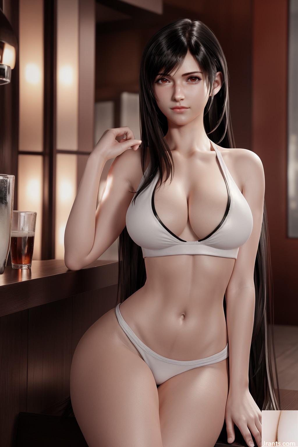 Tifa em roupas íntimas-1