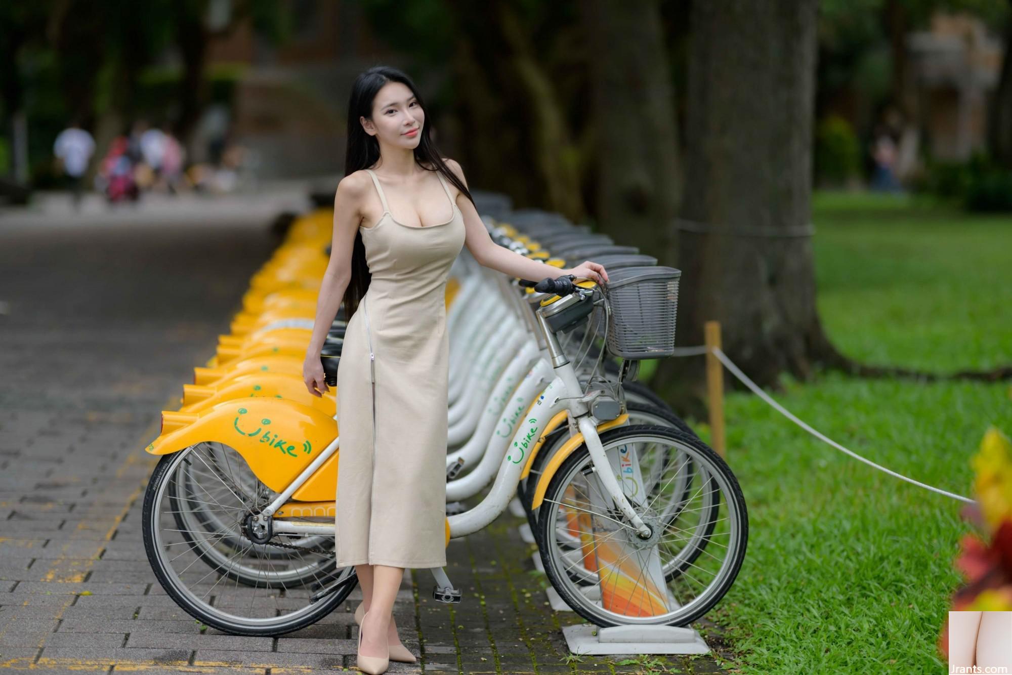 (လှပသောခြေထောက်များအပို) Long-Legged Model Yunas High-Slit Long စကတ်များ (128p)