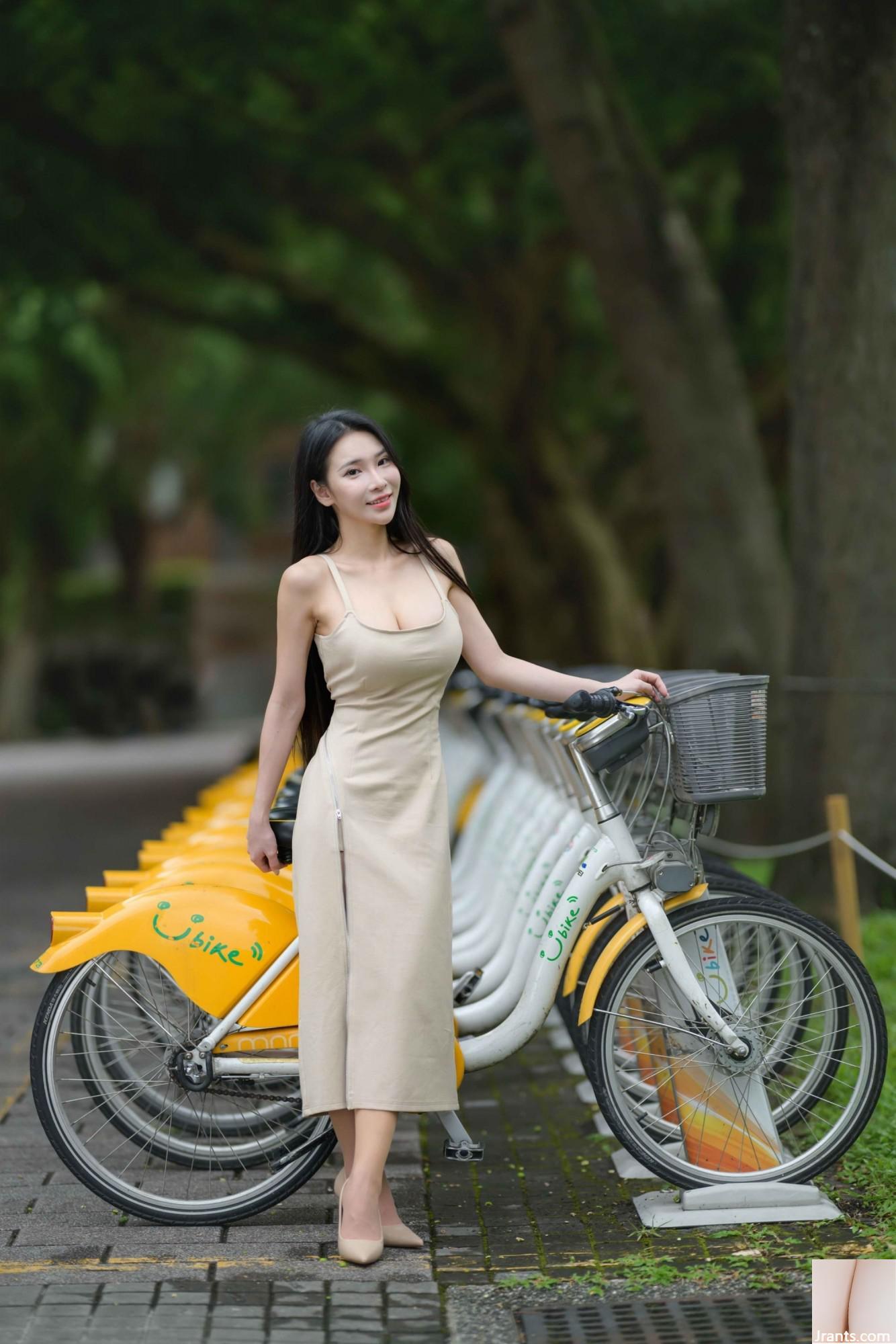 (လှပသောခြေထောက်များအပို) Long-Legged Model Yunas High-Slit Long စကတ်များ (128p)