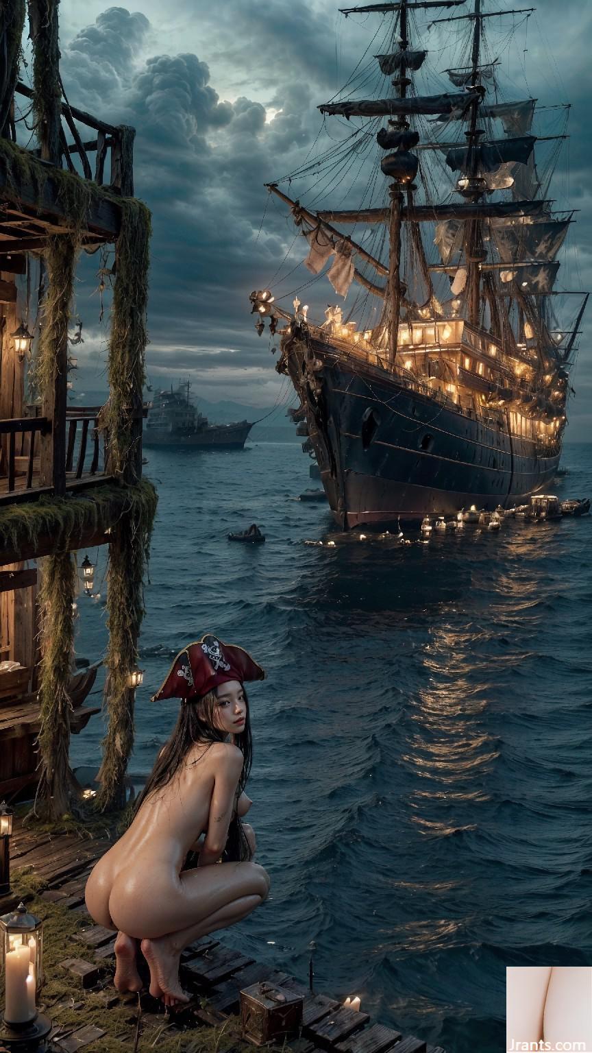 Pirate Ghost Ship Captain Nude1