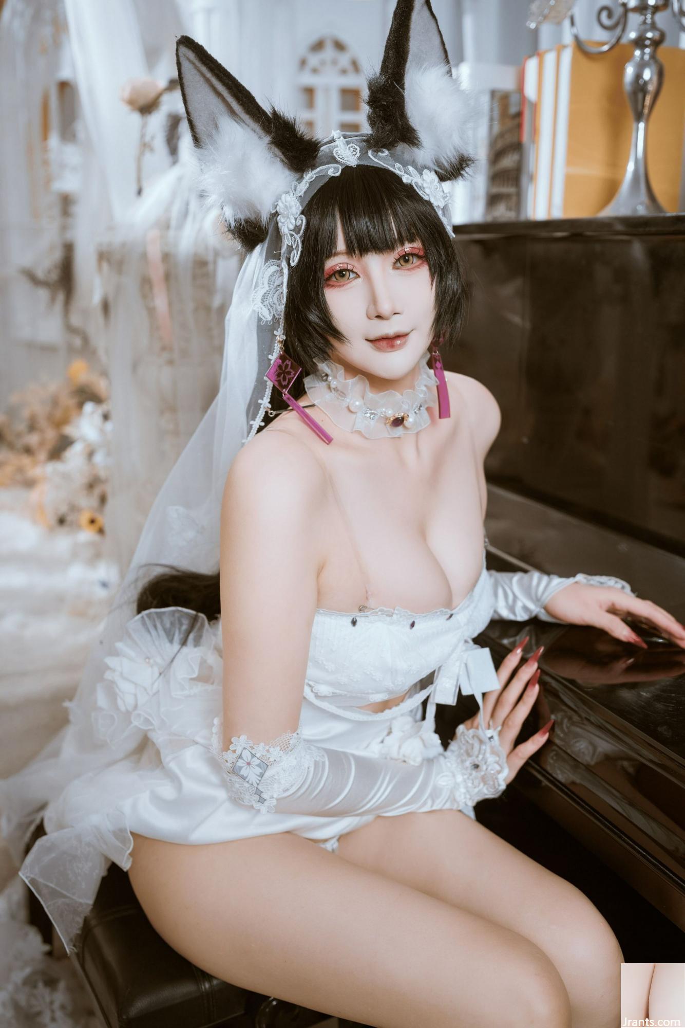 (Collezione online)  Welfare Girl Rabbit Pangpang Min &#8220;Mushashi Flower Marriage&#8221; VIP Exclusive (43p)