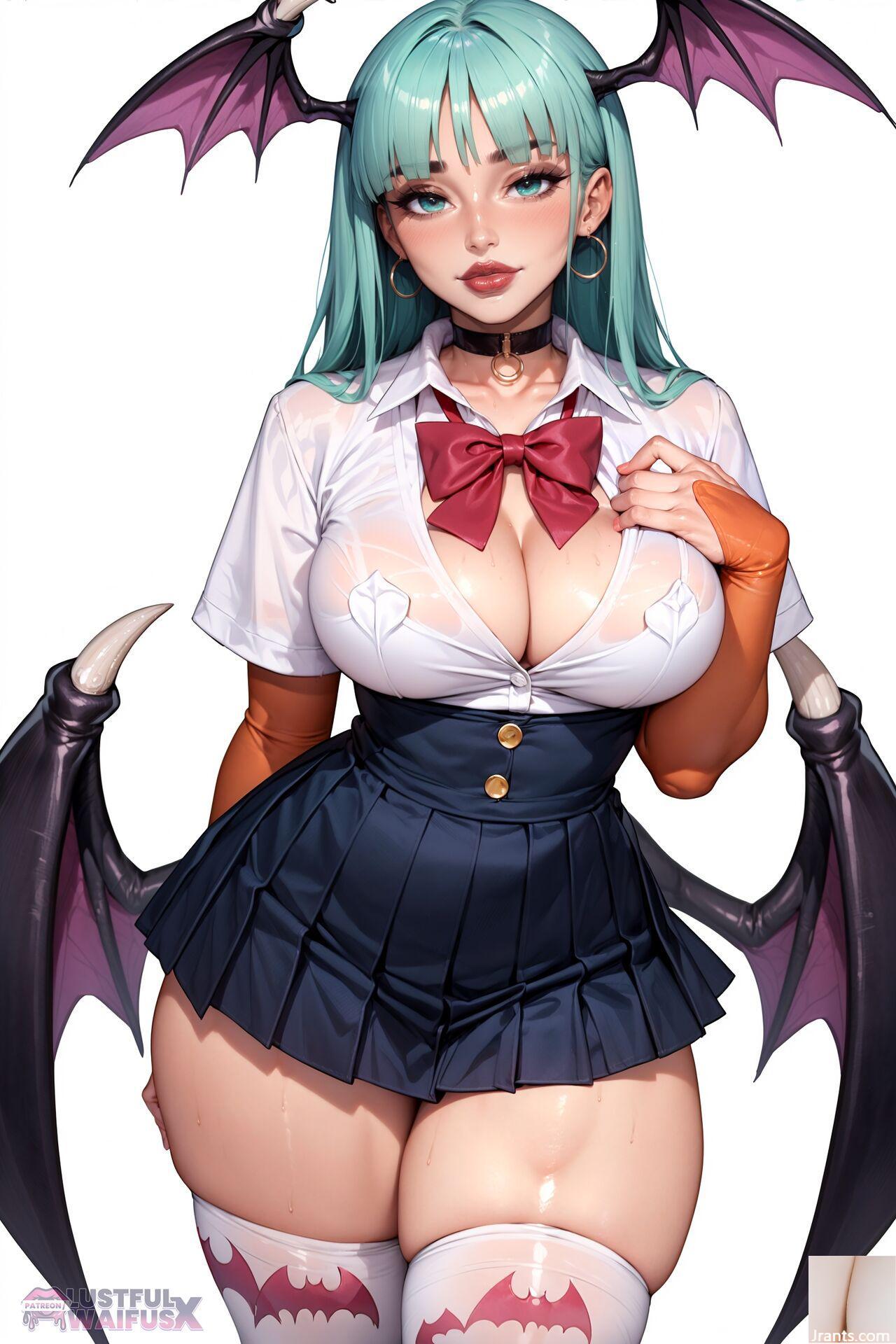 Lustfulwaifux -Morrigan Aensland Exam (Al Genated) * Patreon * 1