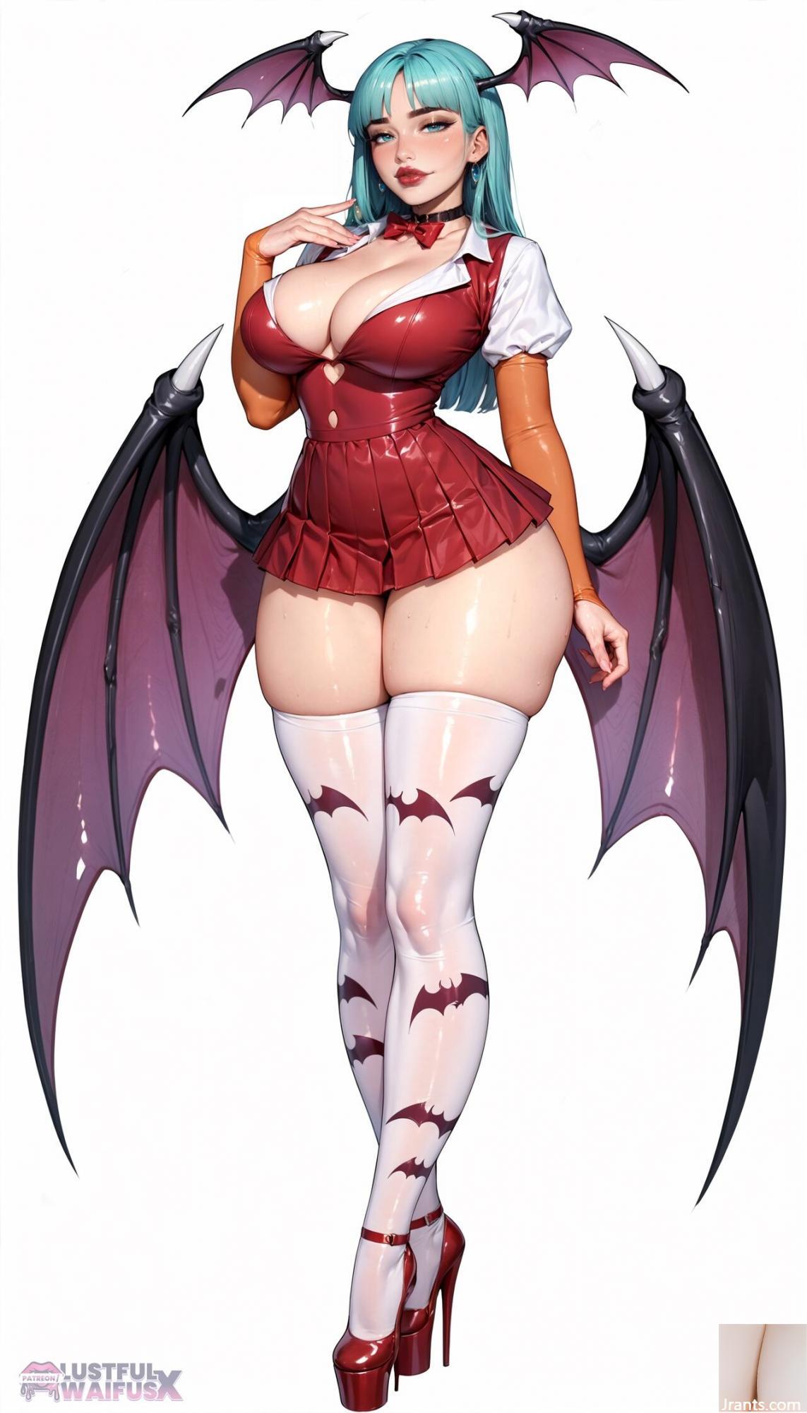 Lustfulwaifux -Morrigan Aensland Exam (Al Genated) * Patreon * 1