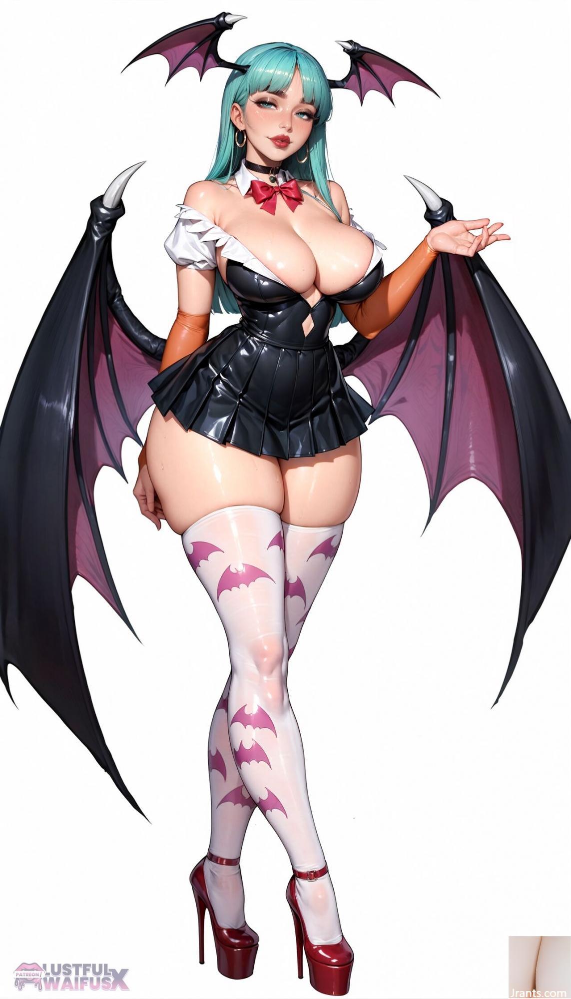 Lustfulwaifux -Morrigan Aensland Exam (Al Genated) * Patreon * 1