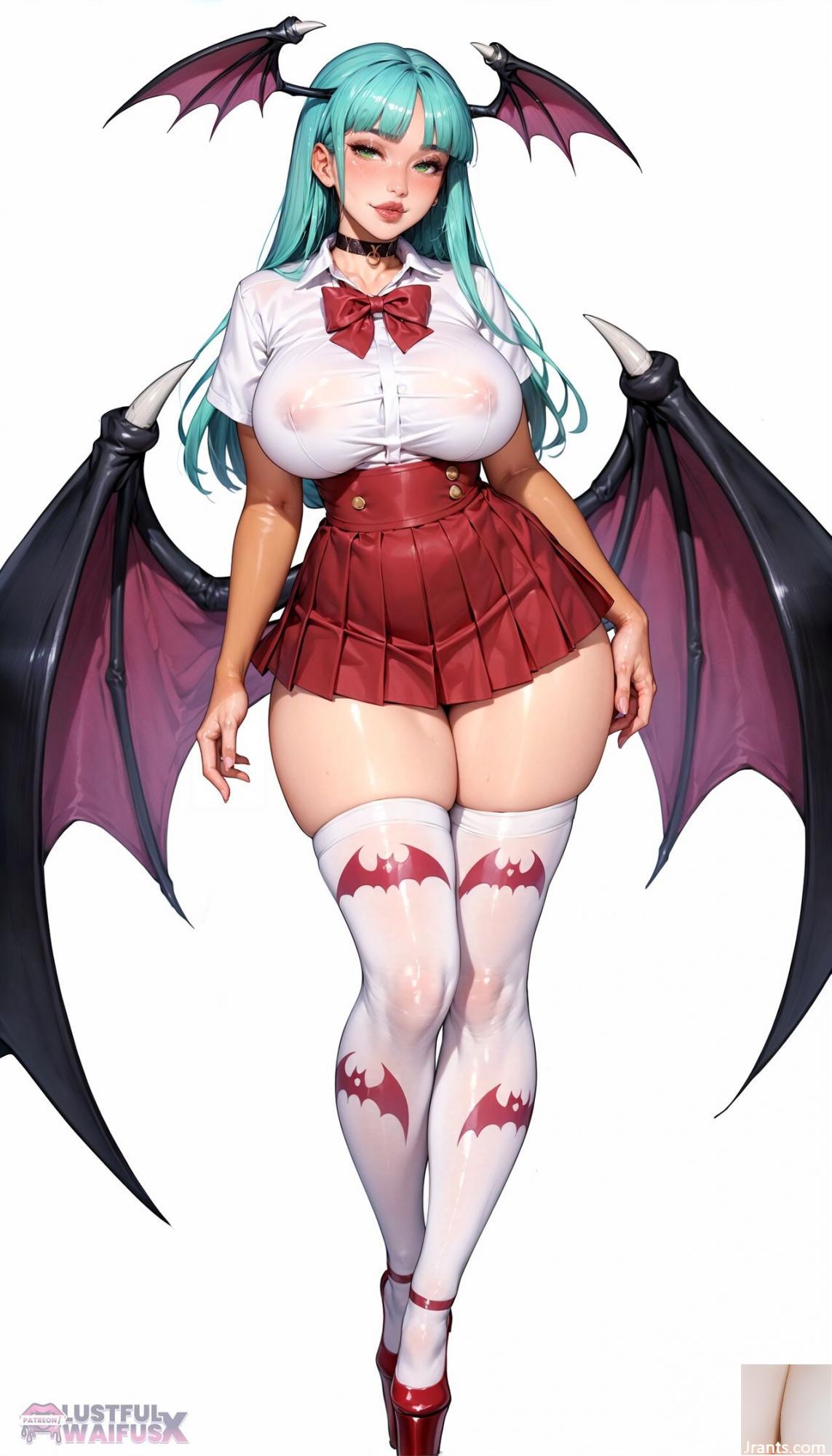 Lustfulwaifux -Morrigan Aensland Prüfung (Al erzeugt)* Patreon* 2