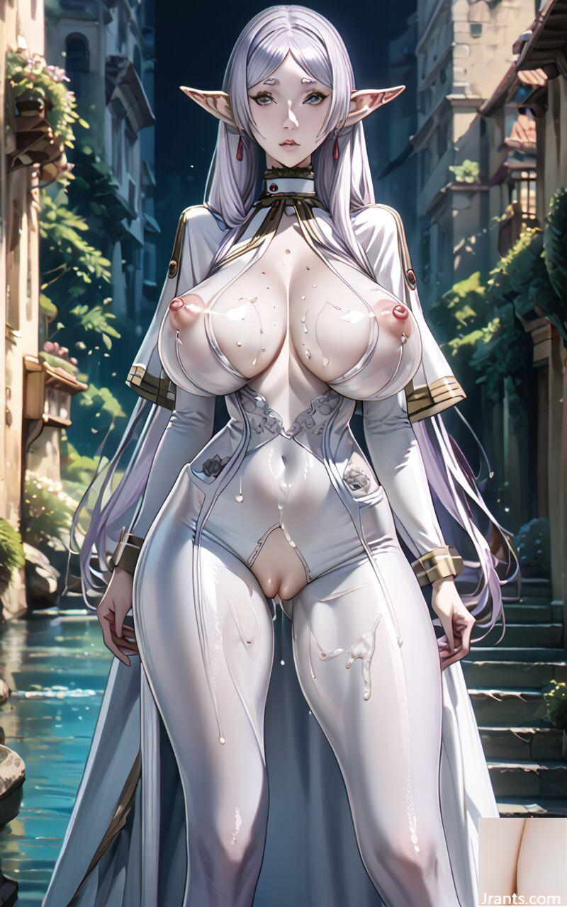 (AI dihasilkan) Elsa, Kirari Momobami, Frieden, Takashiro Hiroko 3