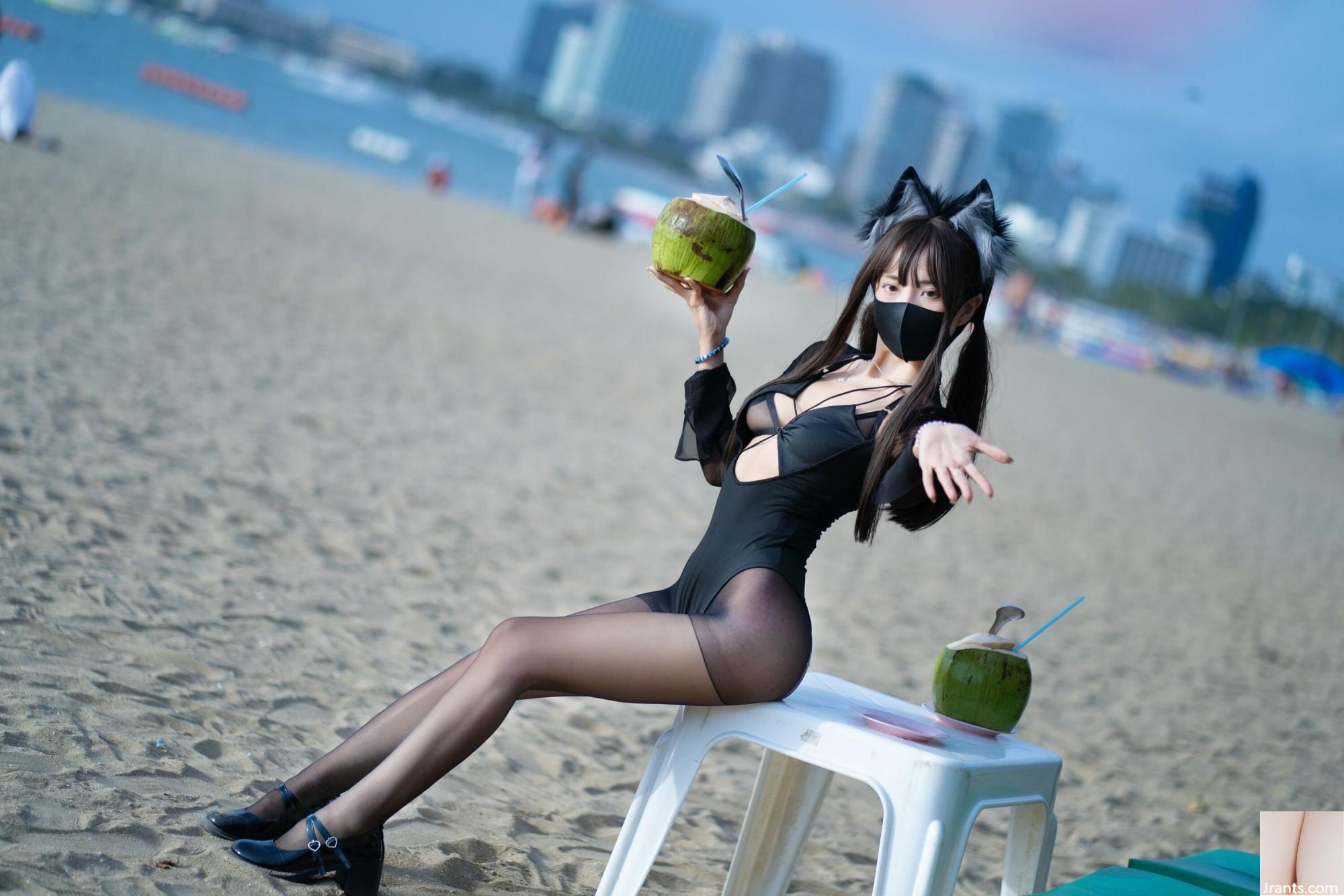 (Collection sur Internet) Welfare Girl Professional Nanny Sanshuizi « Black Silk Swimsuit » VIP Exclusive (72P)