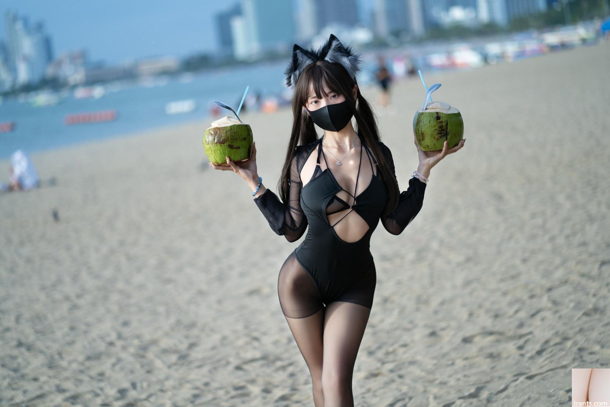 (Collection sur Internet) Welfare Girl Professional Nanny Sanshuizi « Black Silk Swimsuit » VIP Exclusive (72P)