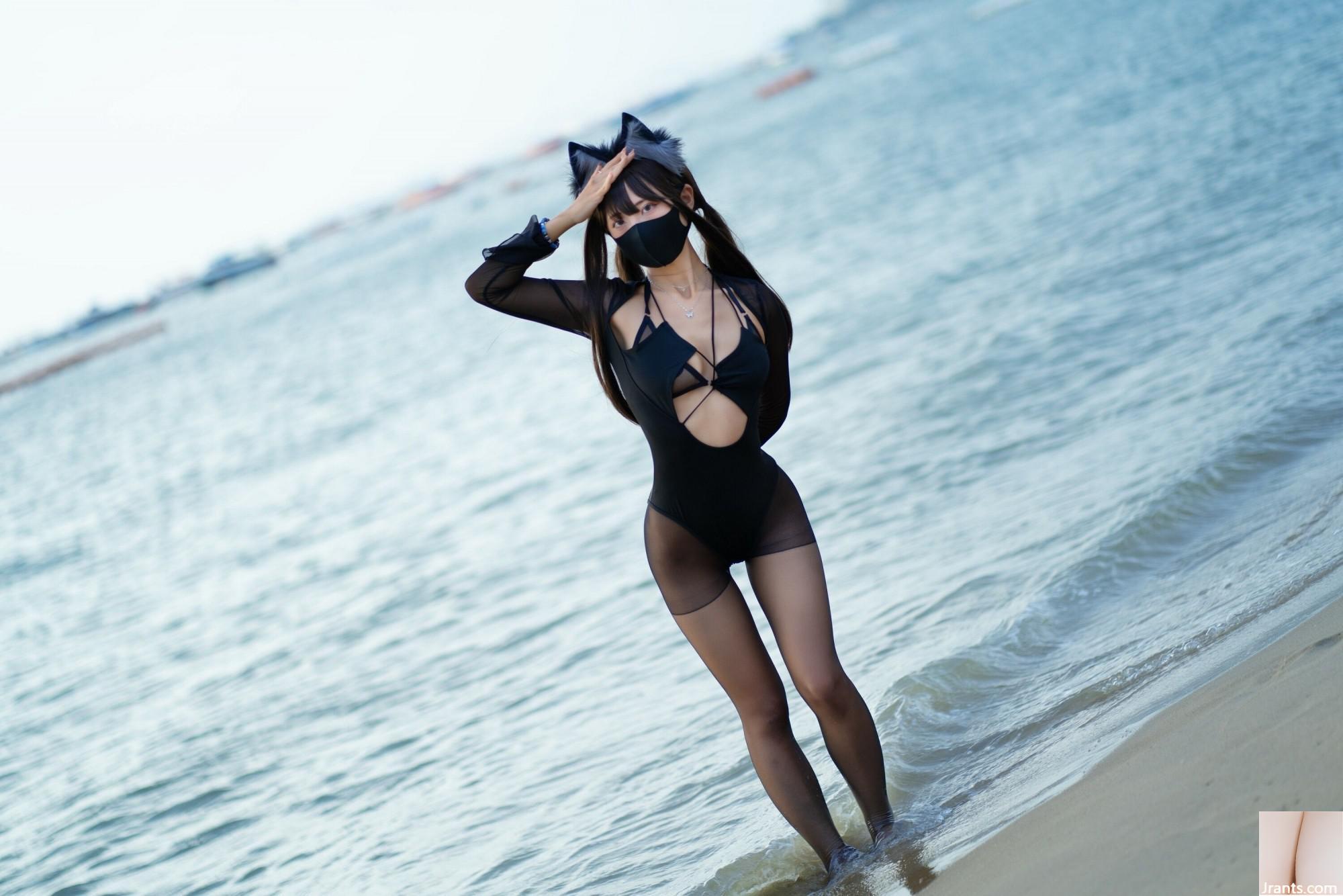 (Collection sur Internet) Welfare Girl Professional Nanny Sanshuizi « Black Silk Swimsuit » VIP Exclusive (72P)