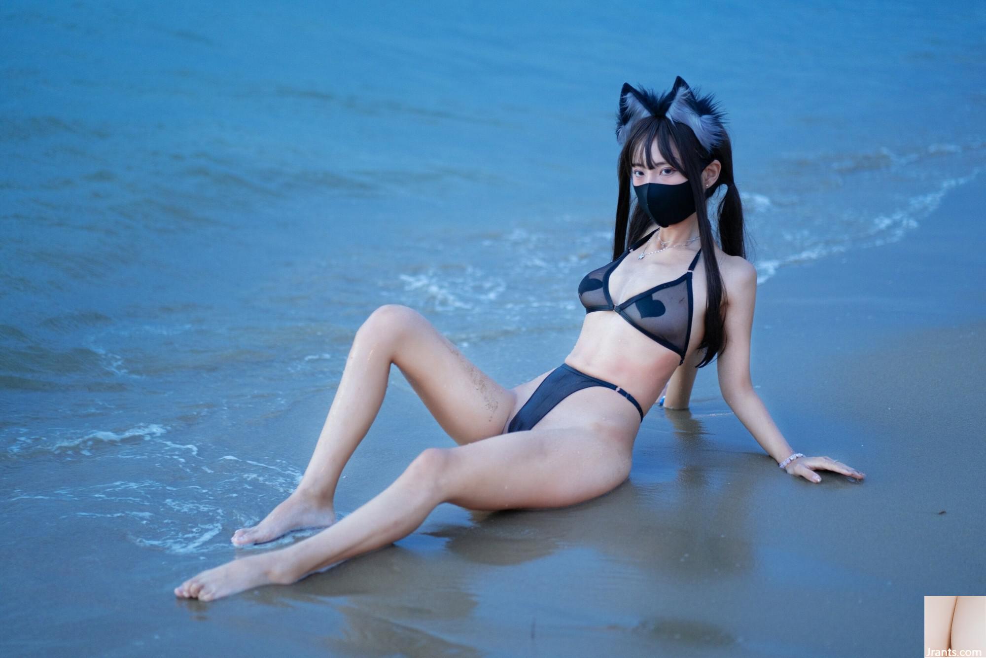 (Collection sur Internet) Welfare Girl Professional Nanny Sanshuizi « Black Silk Swimsuit » VIP Exclusive (72P)