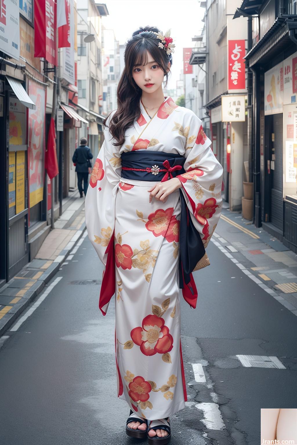 سال نو مبارک (برهنه با کپی رایت _japan_kimono_nude)