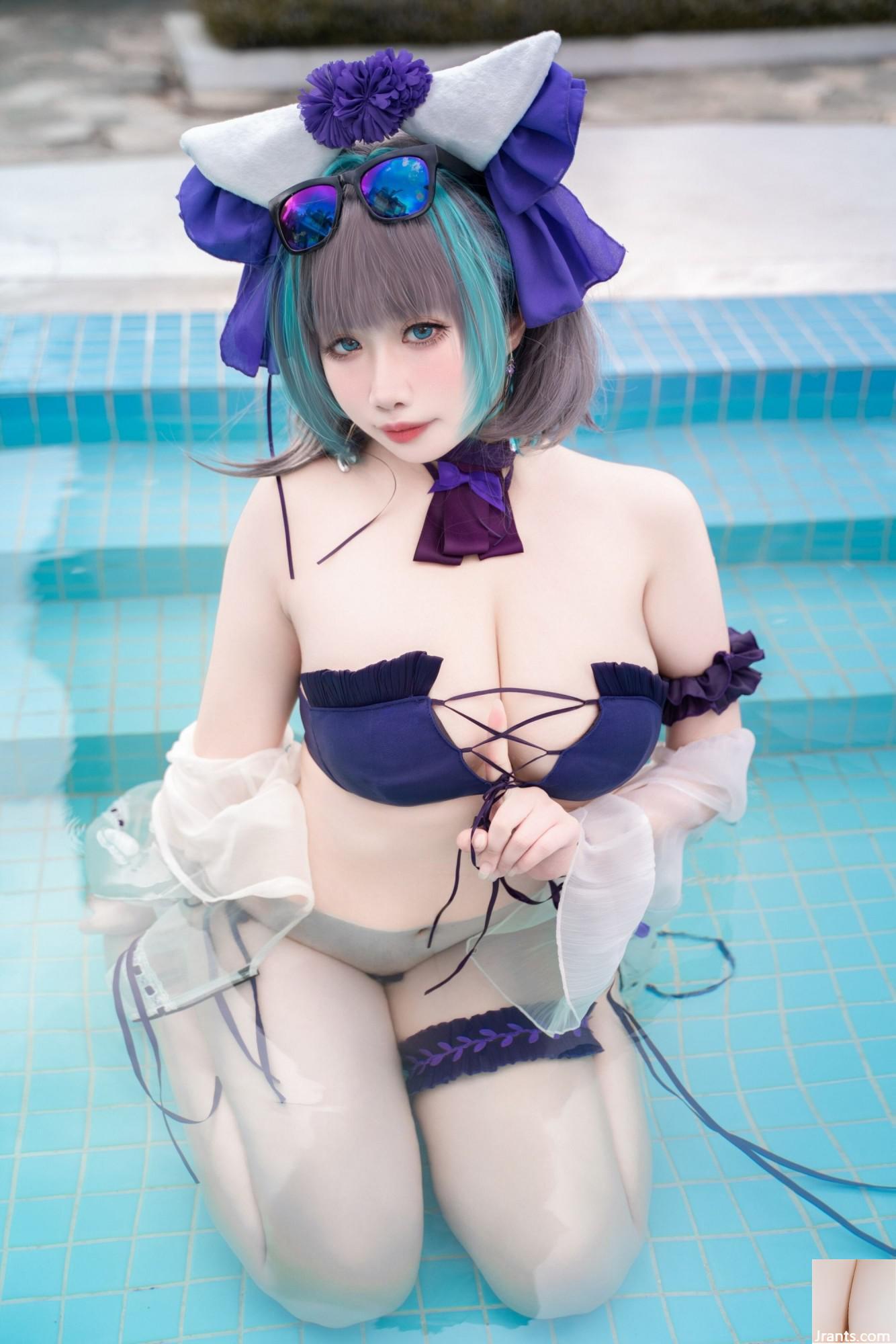 (Collection sur Internet) Girl de bien-être Sadako Peach « Cheshire Swimsuit » VIP Exclusive (64p)