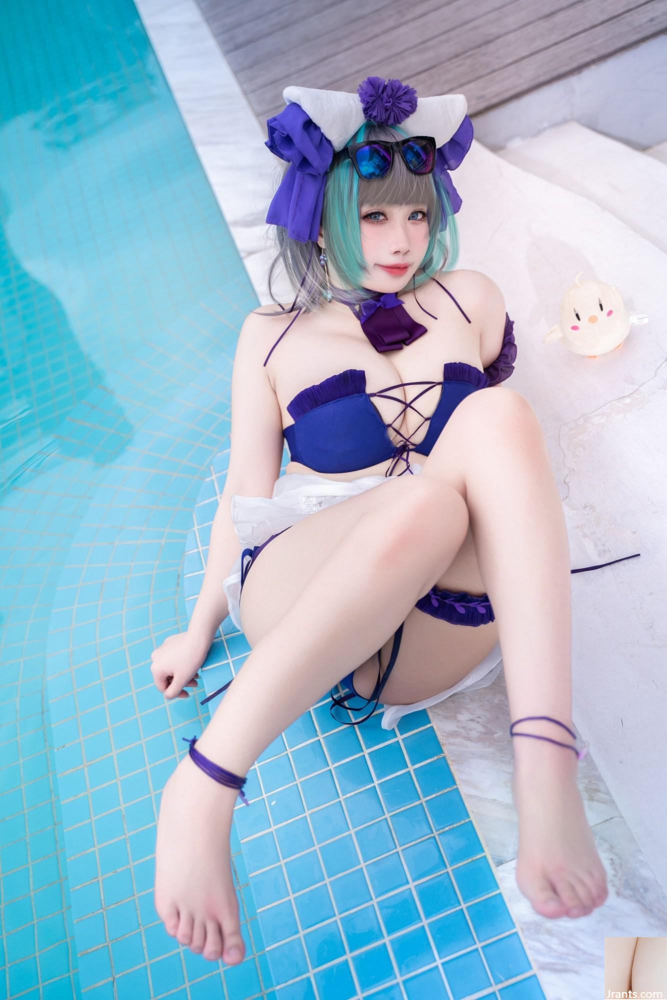 (Collezione online)  Welfare Girl Sadako Peach &#8220;Cheshire Swimsuit&#8221; VIP Exclusive (64p)