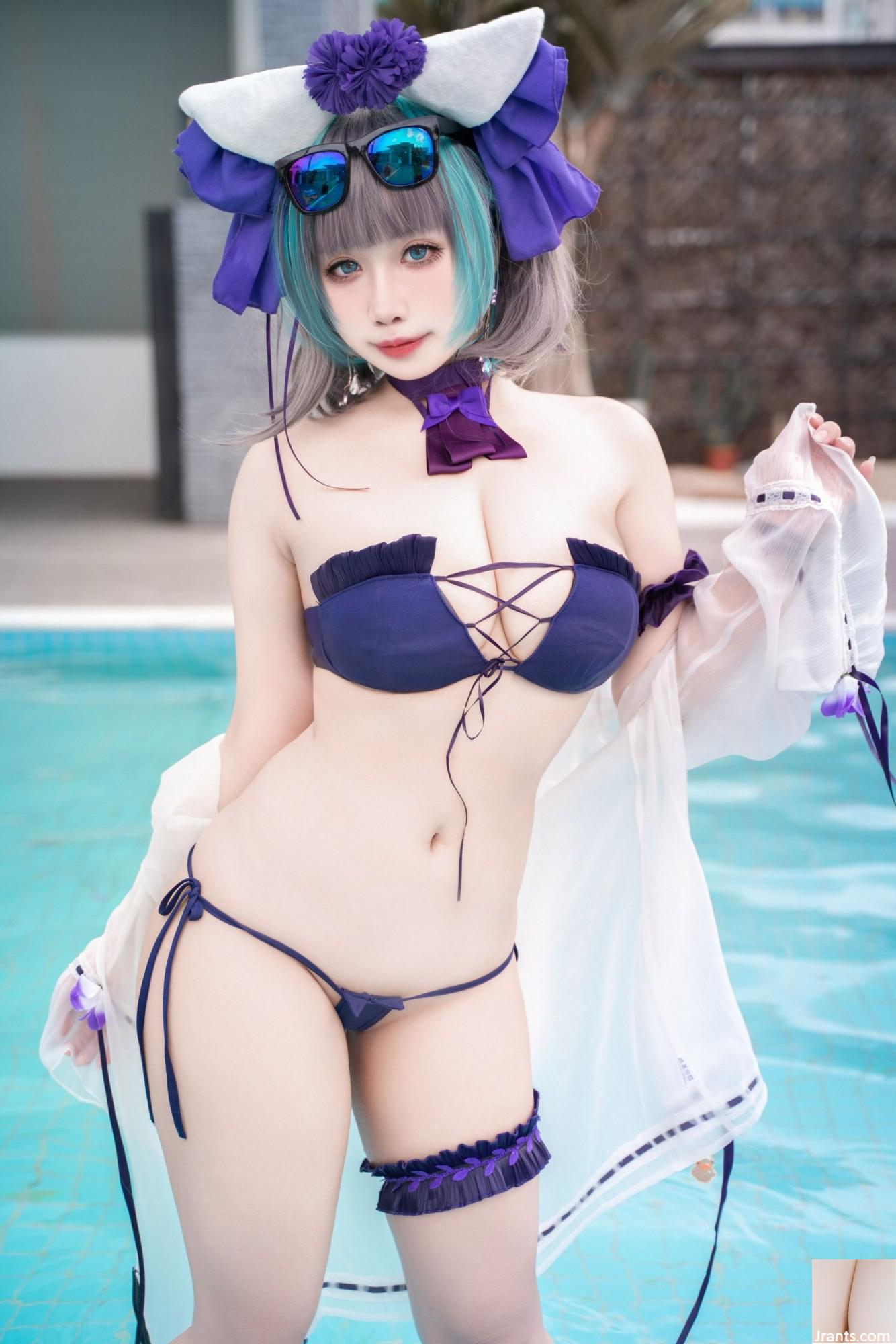 (Collection sur Internet) Girl de bien-être Sadako Peach « Cheshire Swimsuit » VIP Exclusive (64p)