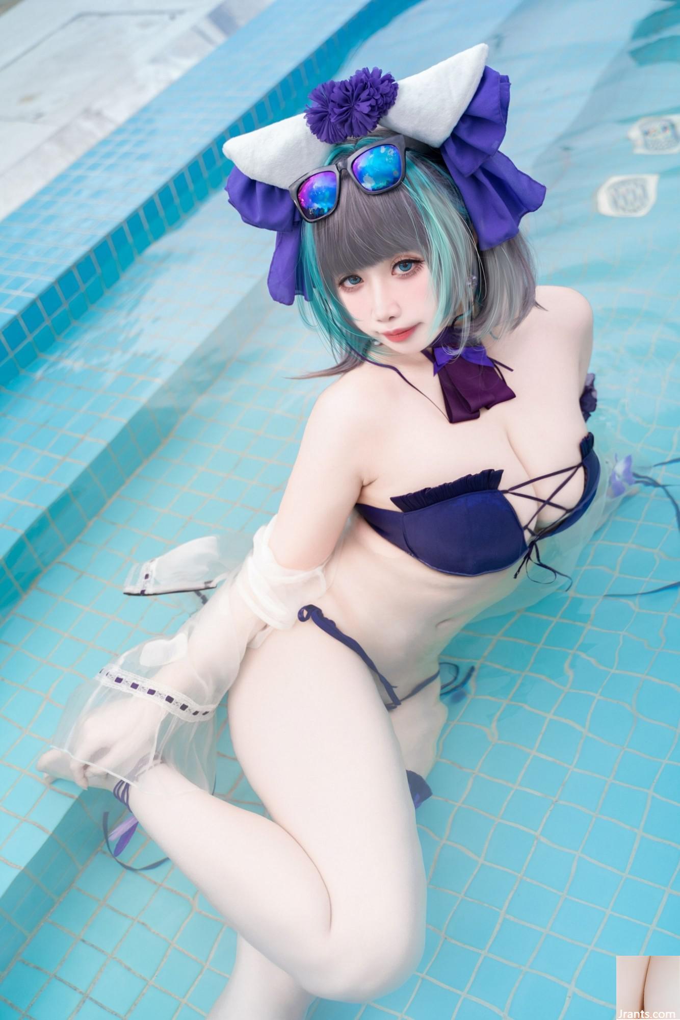 (Collezione online)  Welfare Girl Sadako Peach &#8220;Cheshire Swimsuit&#8221; VIP Exclusive (64p)