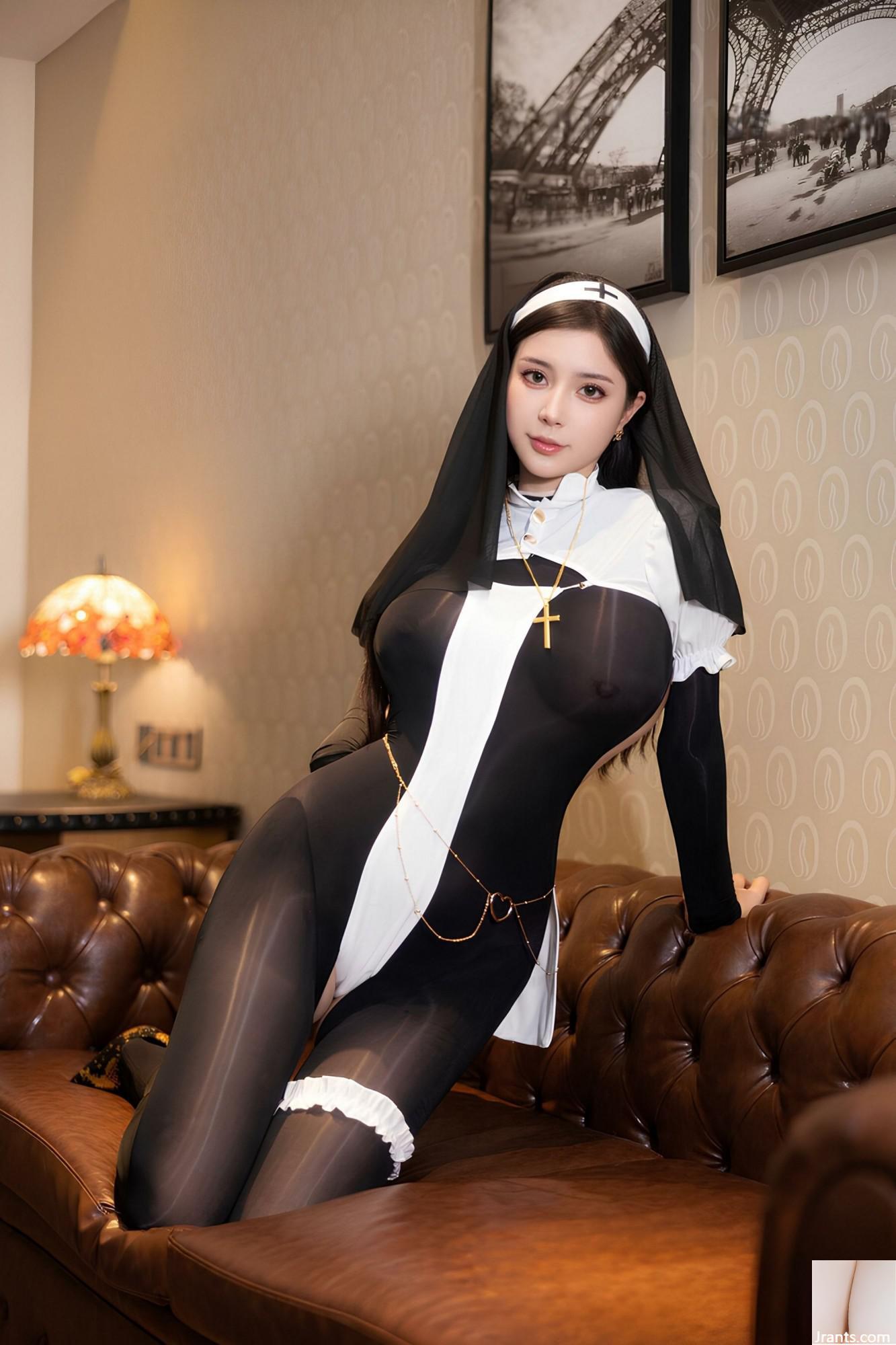 (Xiuren extra) Modelo de Xiuren Little Little Monster &#8220;Nun Indulgence&#8221; (86p)