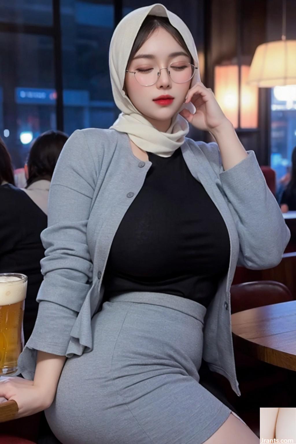 Hijab au bar