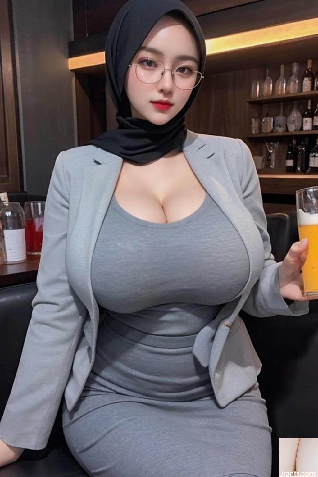 Hijab au bar