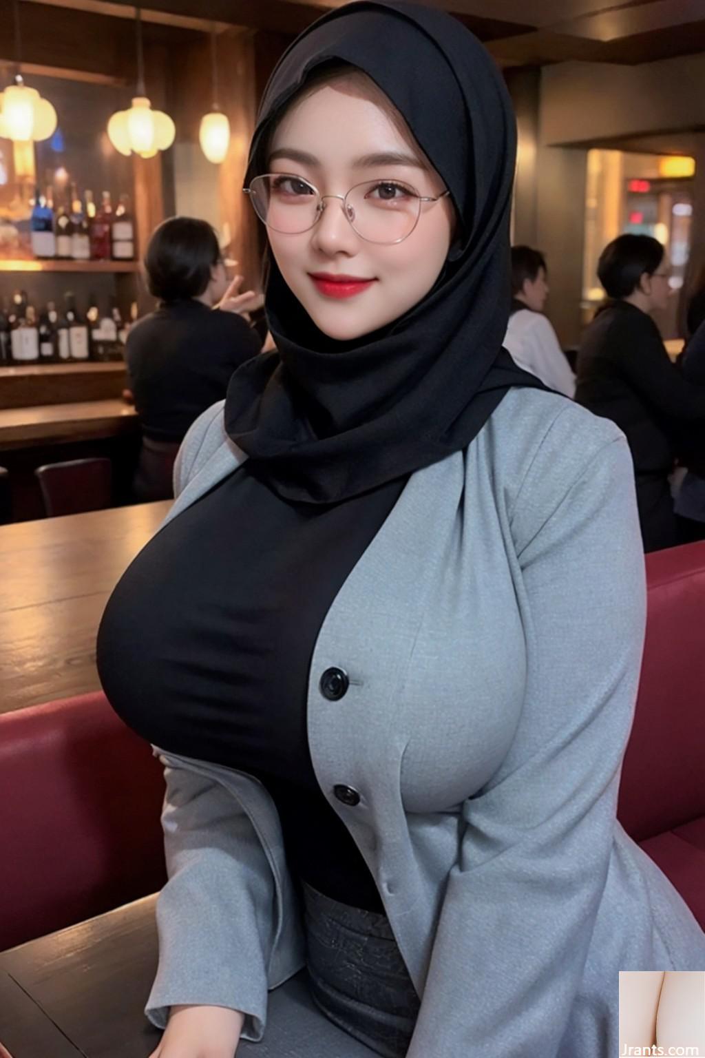 Hijab au bar