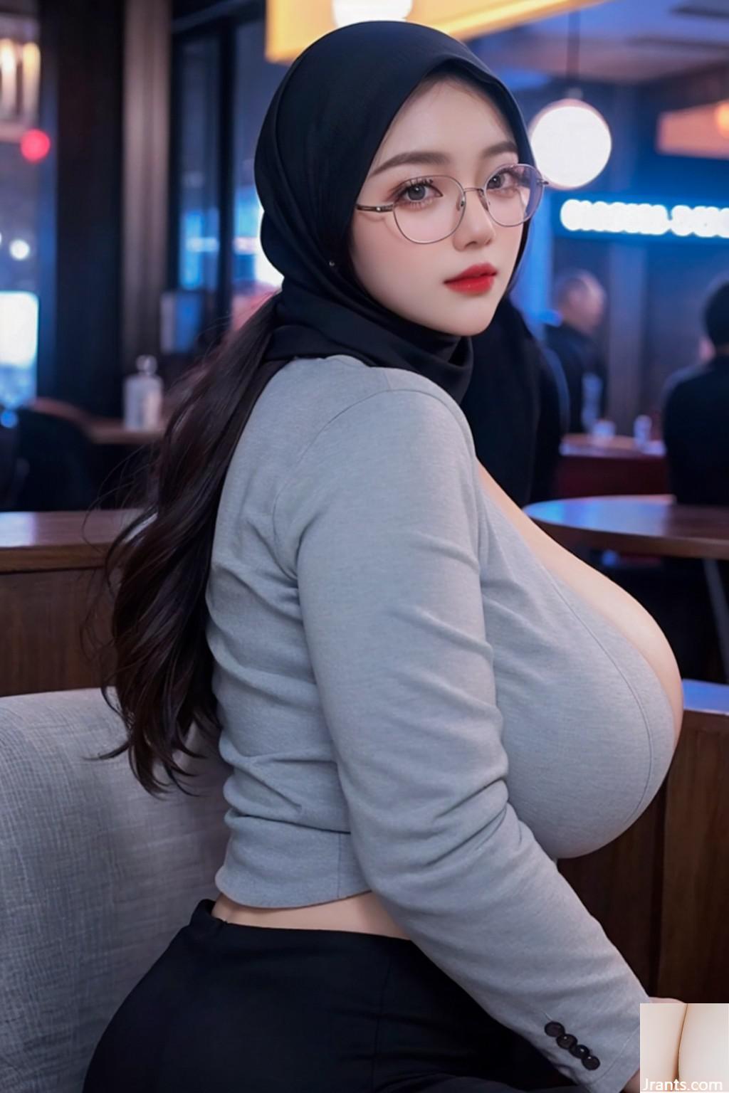 Hijab au bar