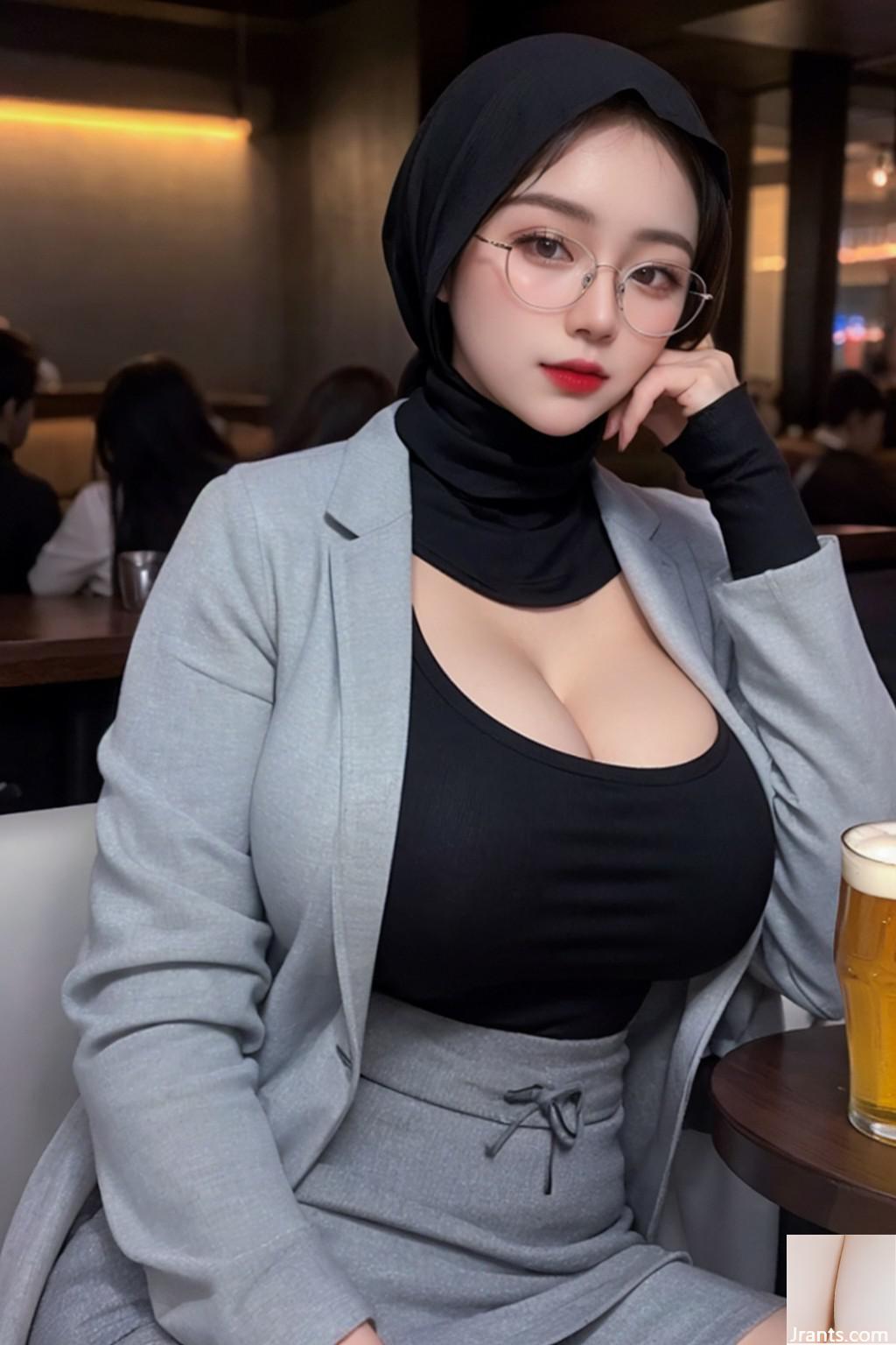 Hijab au bar