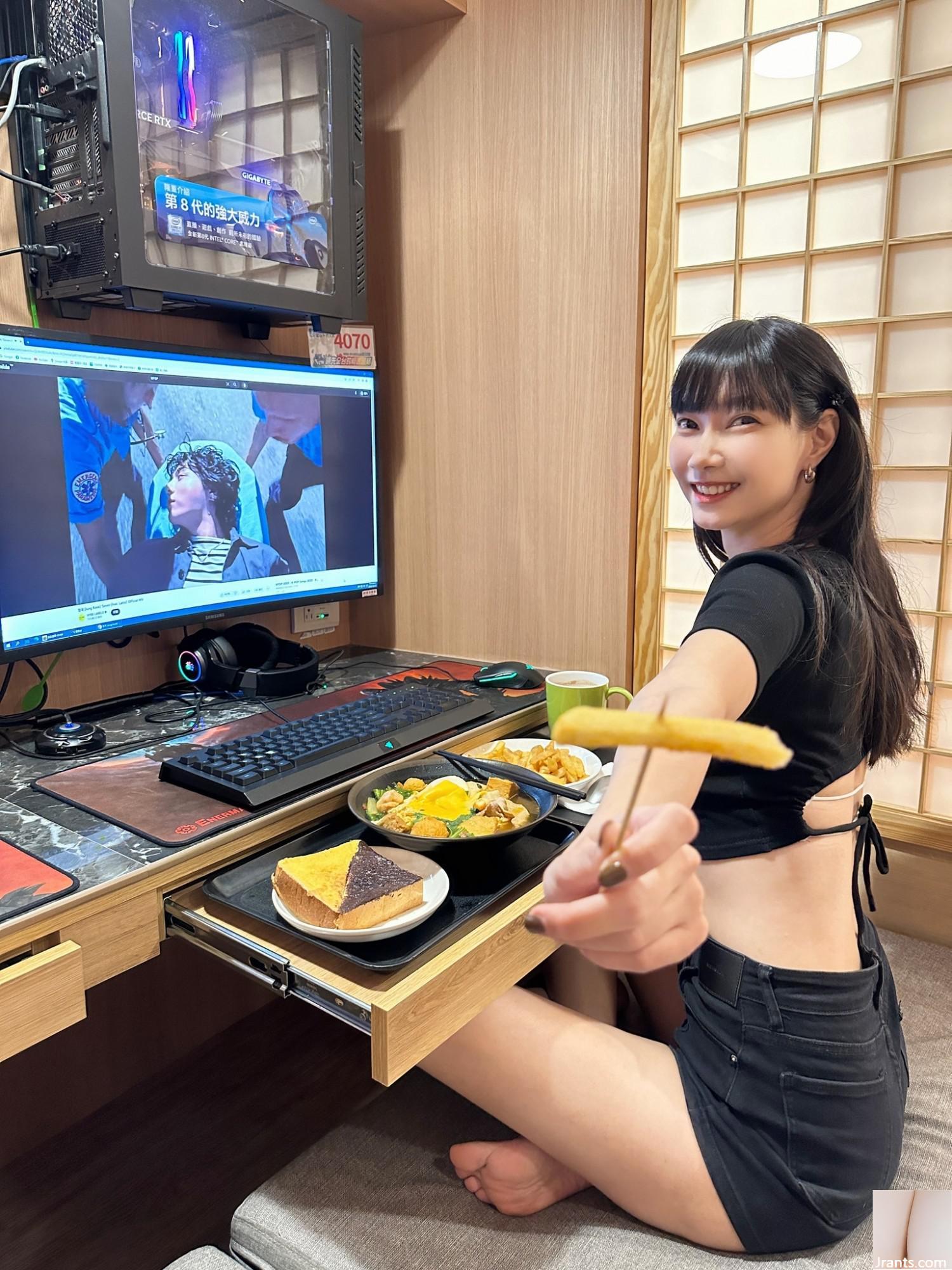 Sandy Sandy, ein taiwanesisches langbeiniges Mädchen, das E-Sports mehr liebt als Männer (8p)