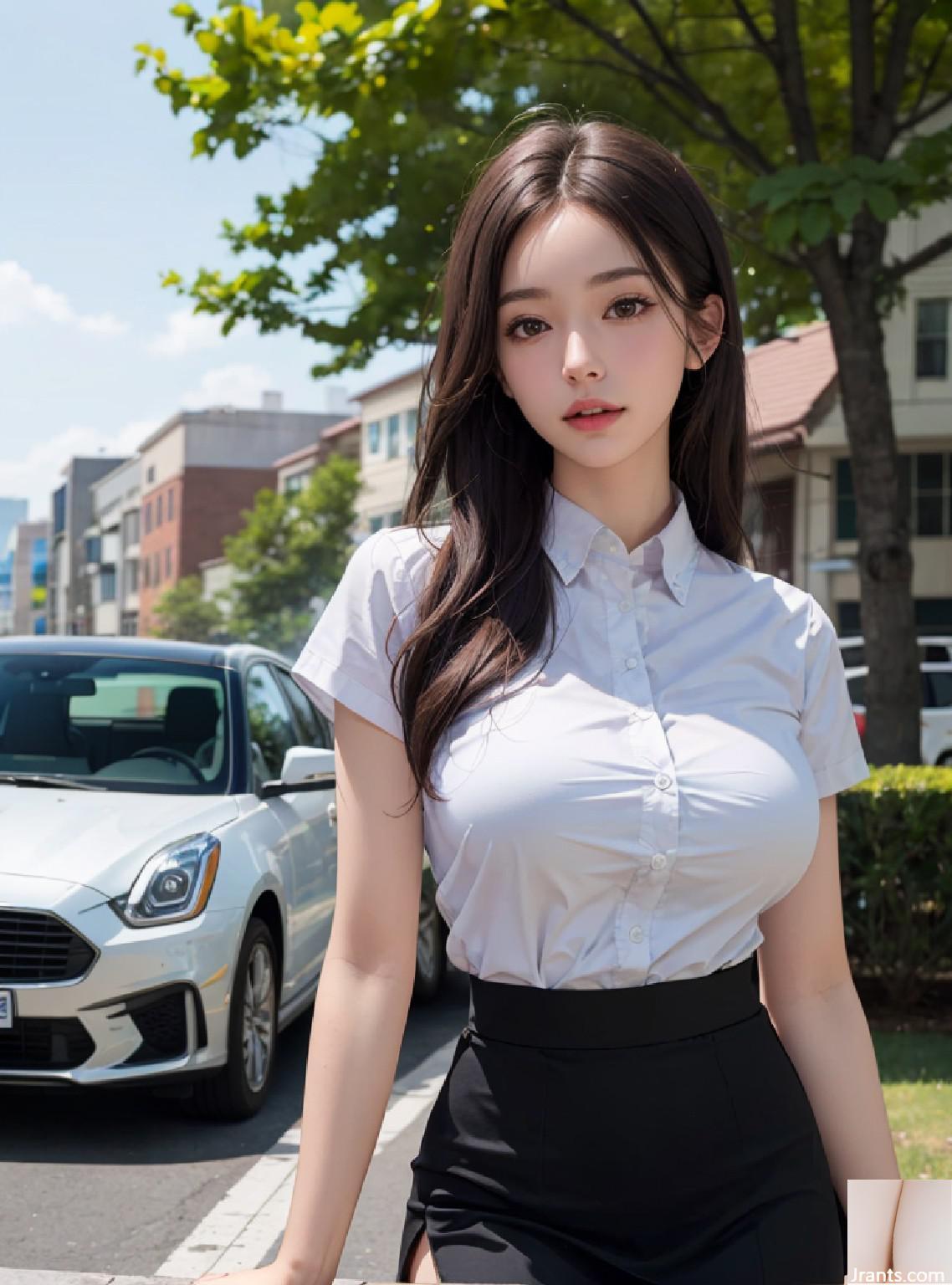 Hot Girl in White Shirt