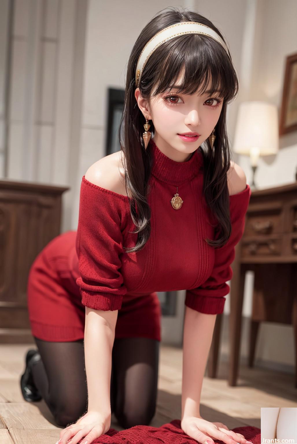 Il tuo vestito maglione a lettere falsario2
