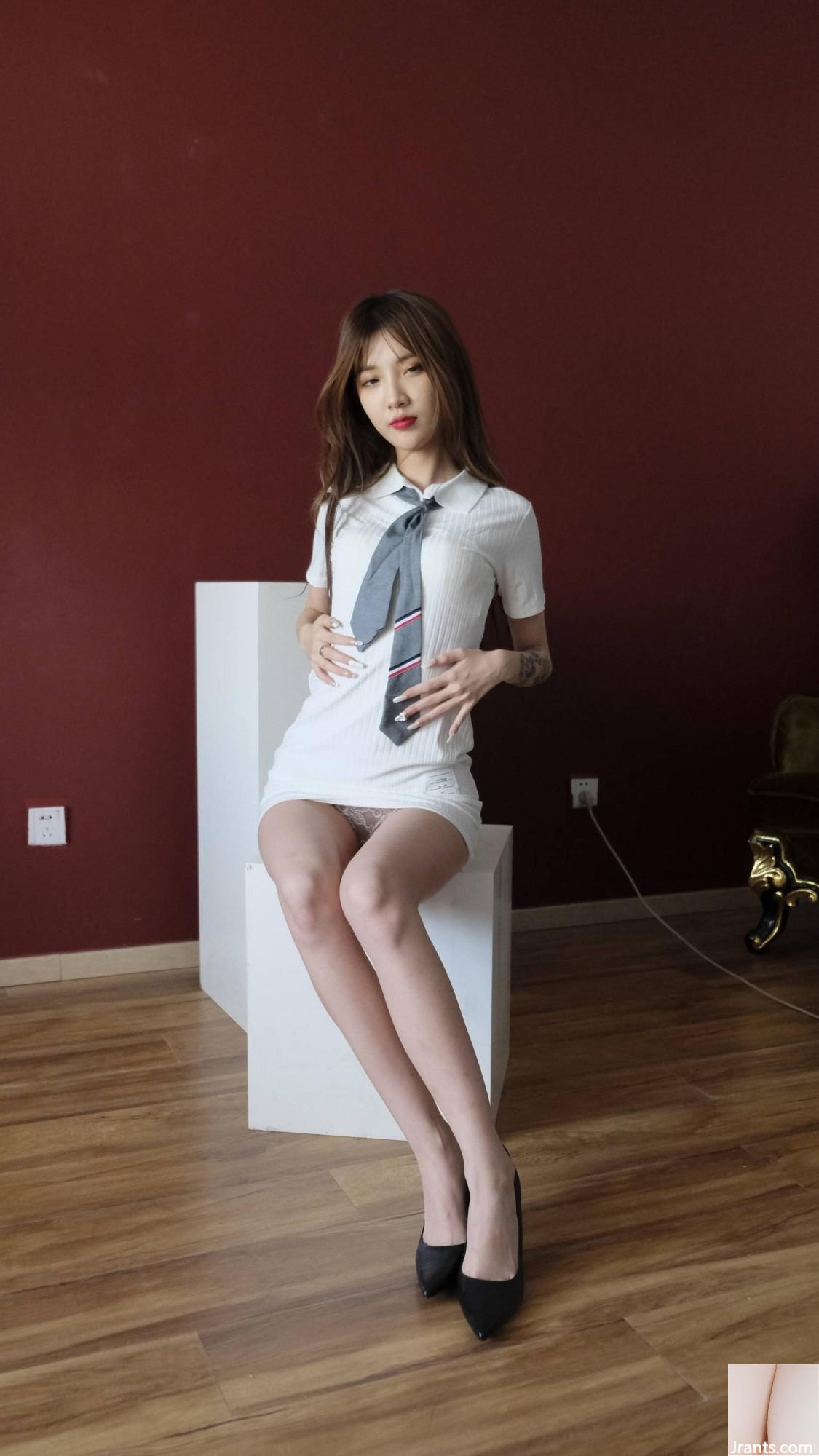 (온라인 컬렉션) 뷰티 모델 Xiaoxue의 모자이크가없는 VIP 복지 다이어그램 2 (100p)