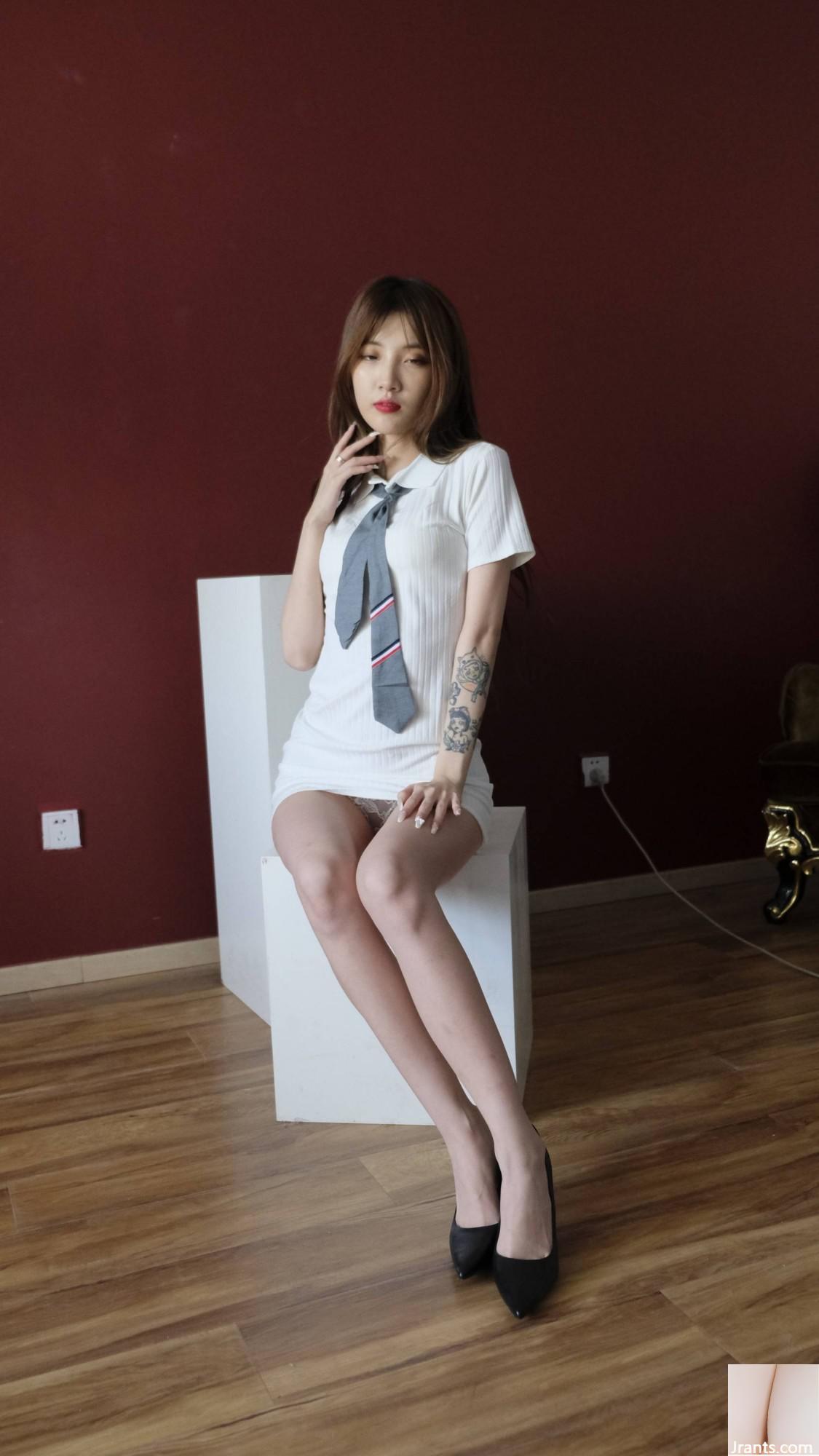 (온라인 컬렉션) 뷰티 모델 Xiaoxue의 모자이크가없는 VIP 복지 다이어그램 2 (100p)