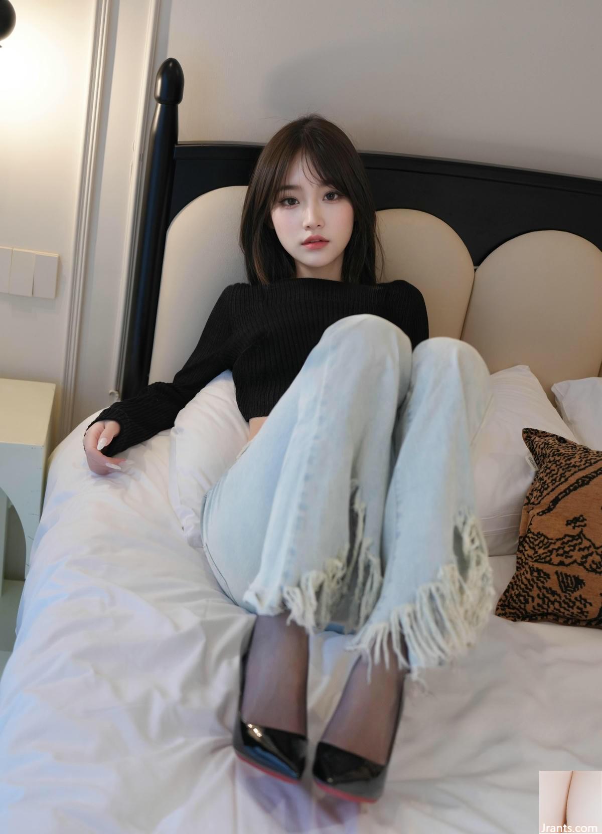 (인터넷 컬렉션) 주스 &#8211; Xiuren 모델의 청바지 아래 검은 새우 라인 (78p)