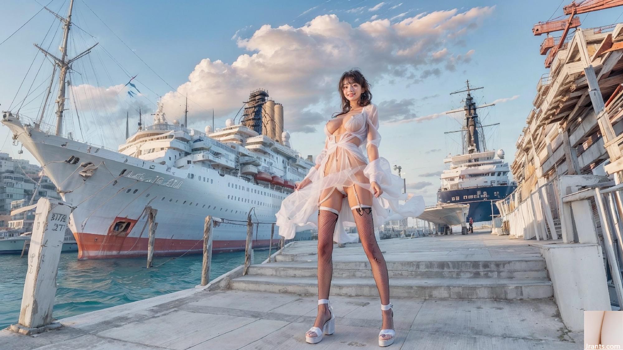ခရီးသည်တင်သင်္ဘော Port1 တွင်ကျောက်ချရပ်နားသည်