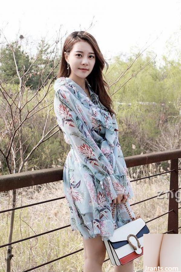 Kim Min-Young-Sokak tarzı kadınlar giyim göz alıcı fotoğraf (100p)